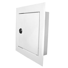 Access Panel Door Metal With Lock, White 200mm x 200mm