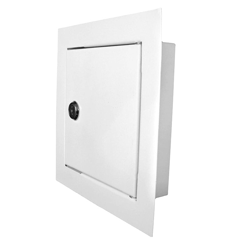 Access Panel Door Metal With Lock, White 300mm x 300mm