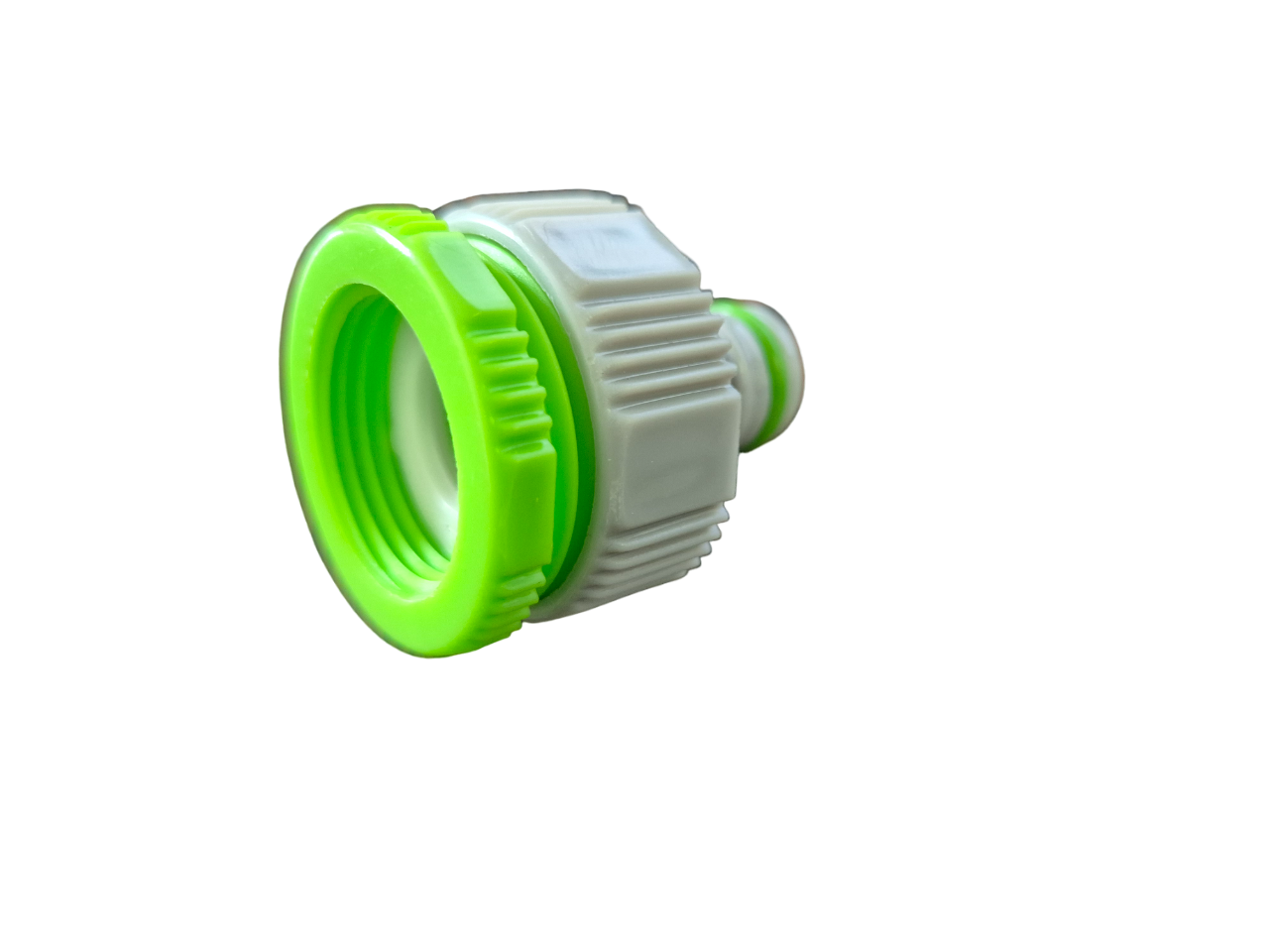 Female Tap Connector 3/4" or 1/2" BSP Female, Green/Gray