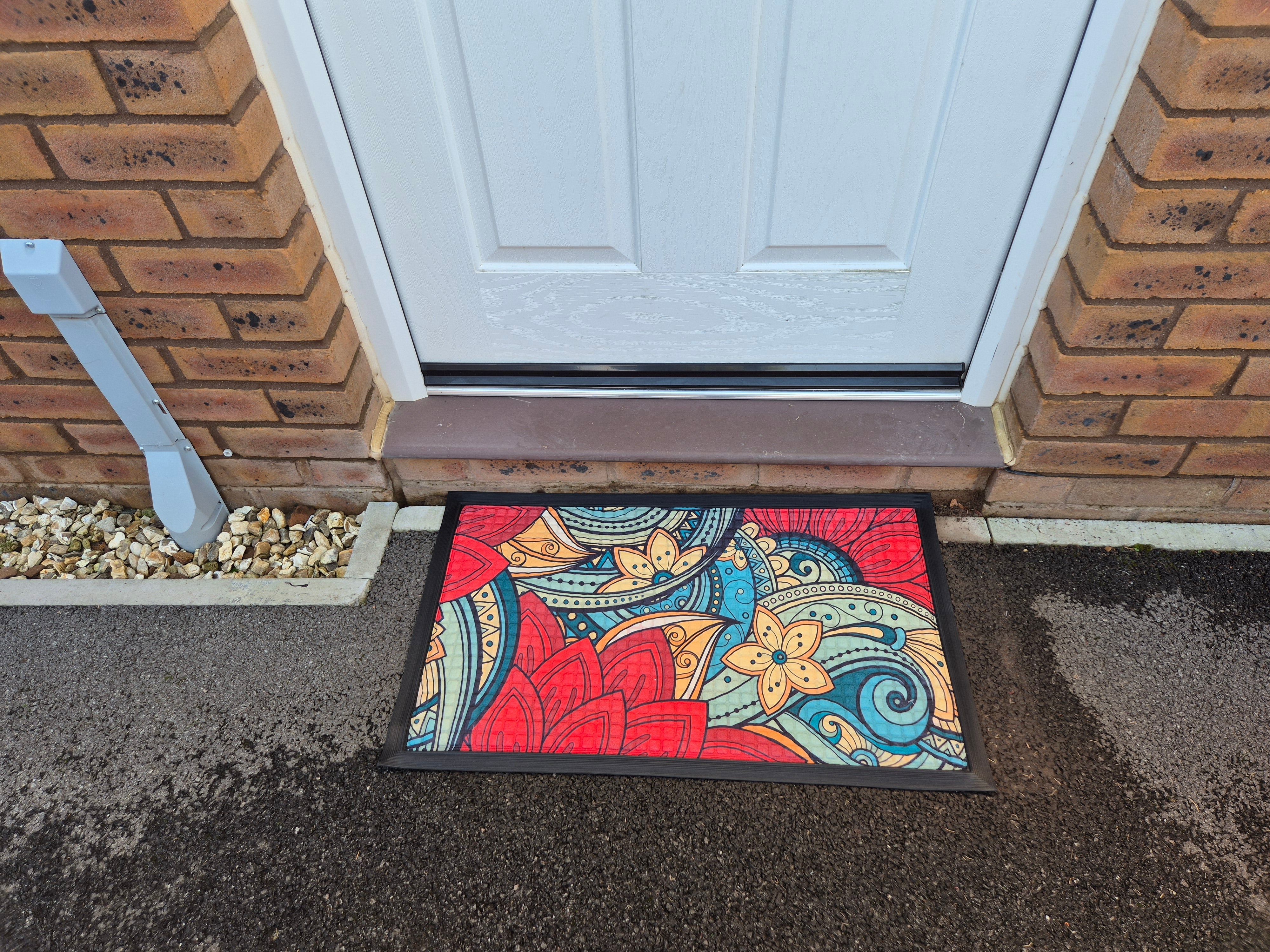Doormat 75cm x 45cm - Fingertip Type B - Absorbent Coir Mat for Indoor/Outdoor