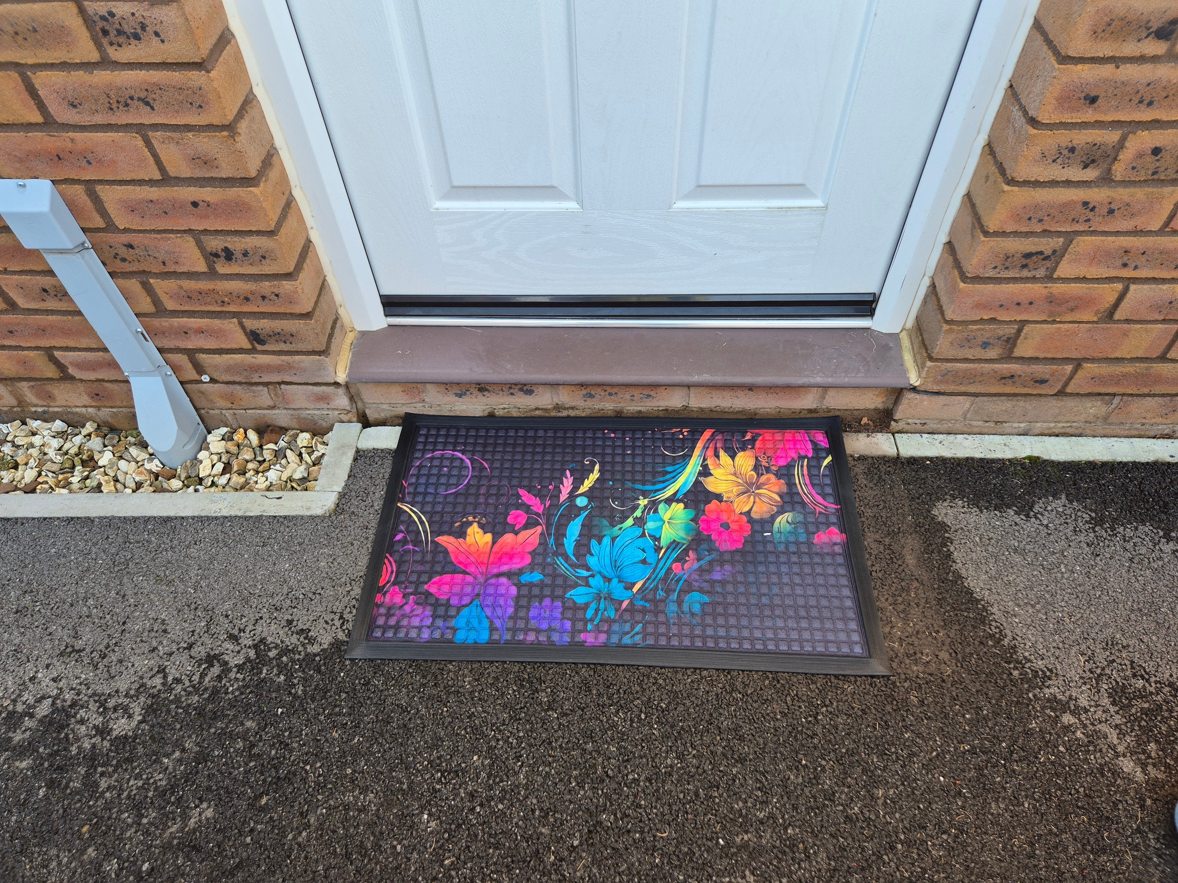 Doormat 75cm x 45cm - Fingertip Type A - Absorbent Coir Mat for Indoor/Outdoor