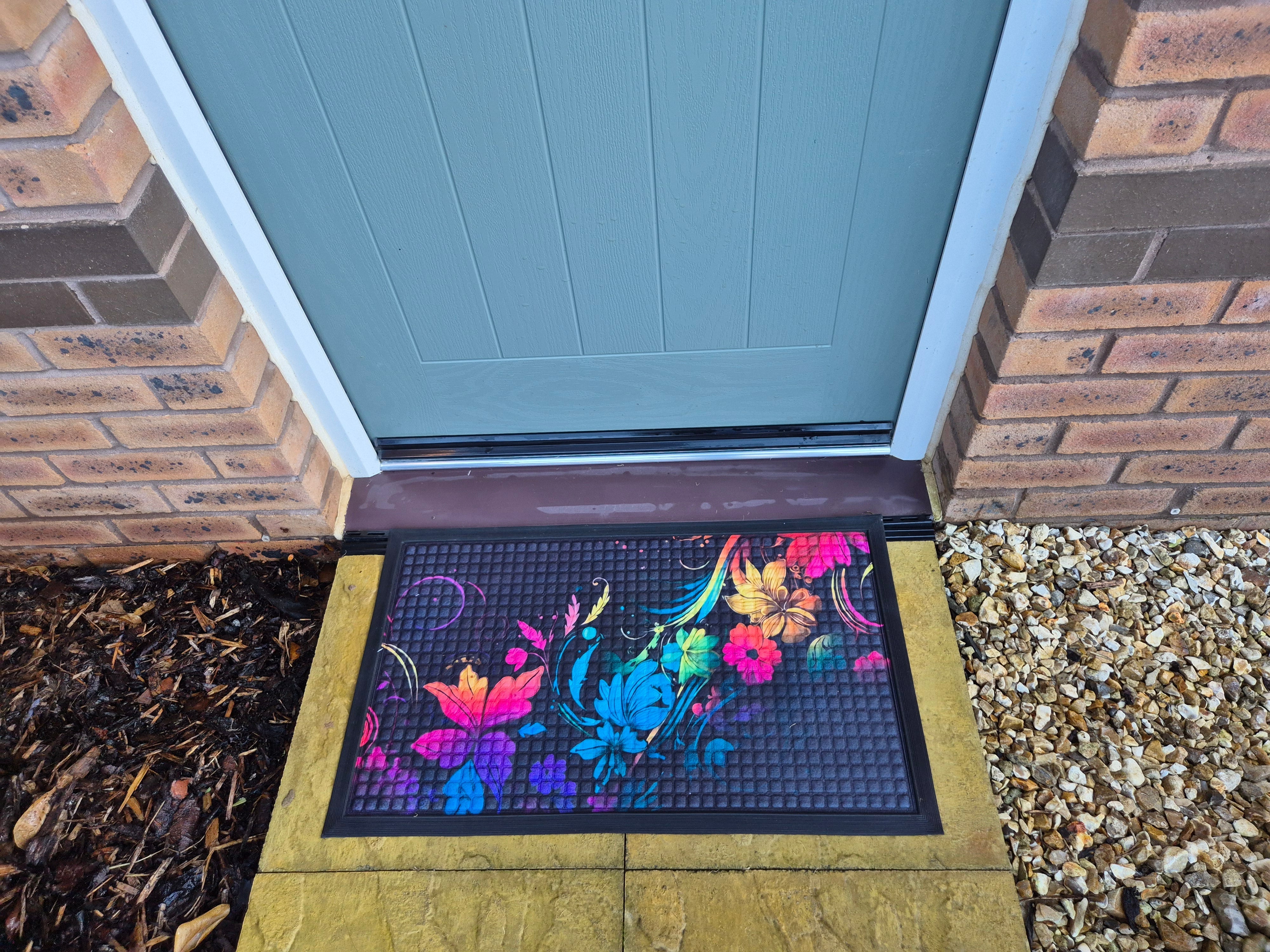 Doormat 75cm x 45cm - Fingertip Type A - Absorbent Coir Mat for Indoor/Outdoor