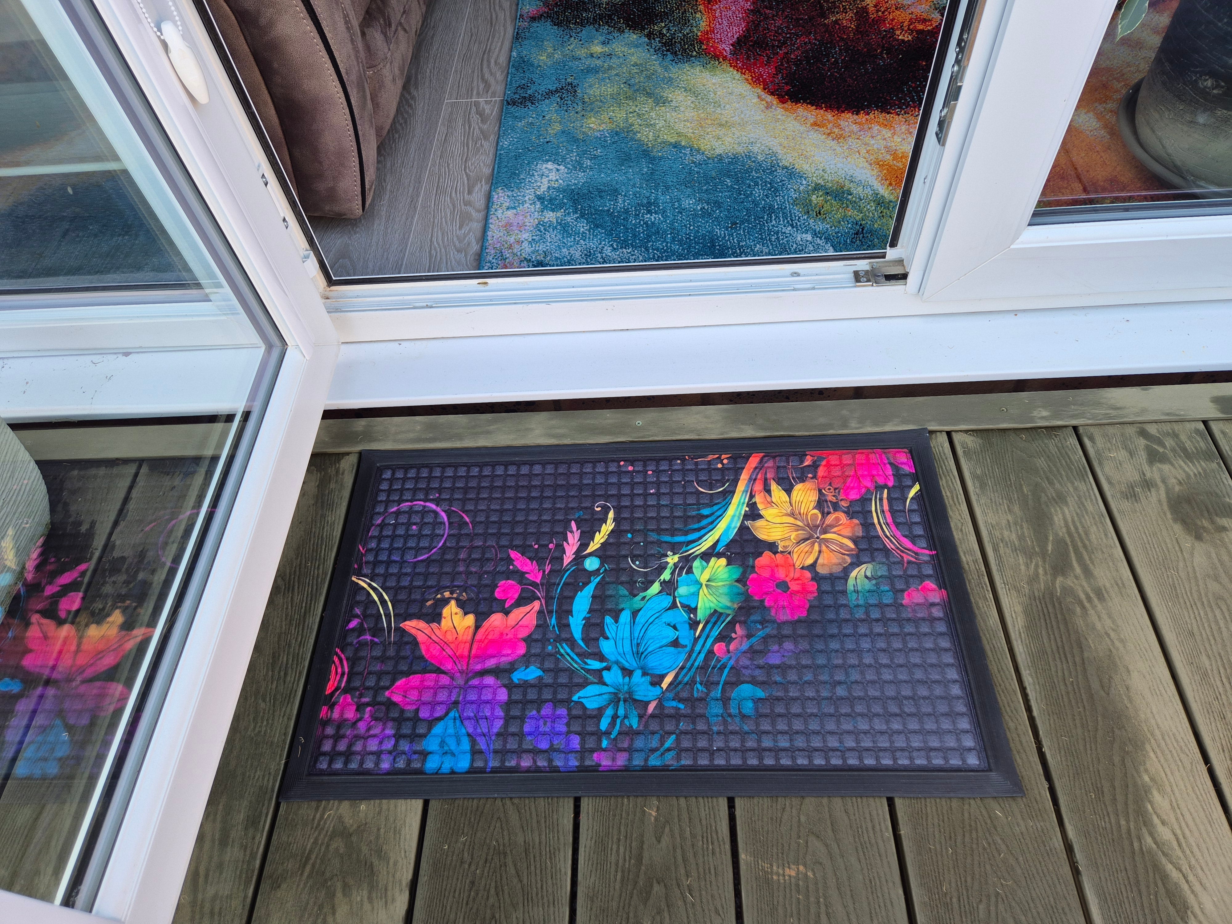 Doormat 75cm x 45cm - Fingertip Type A - Absorbent Coir Mat for Indoor/Outdoor
