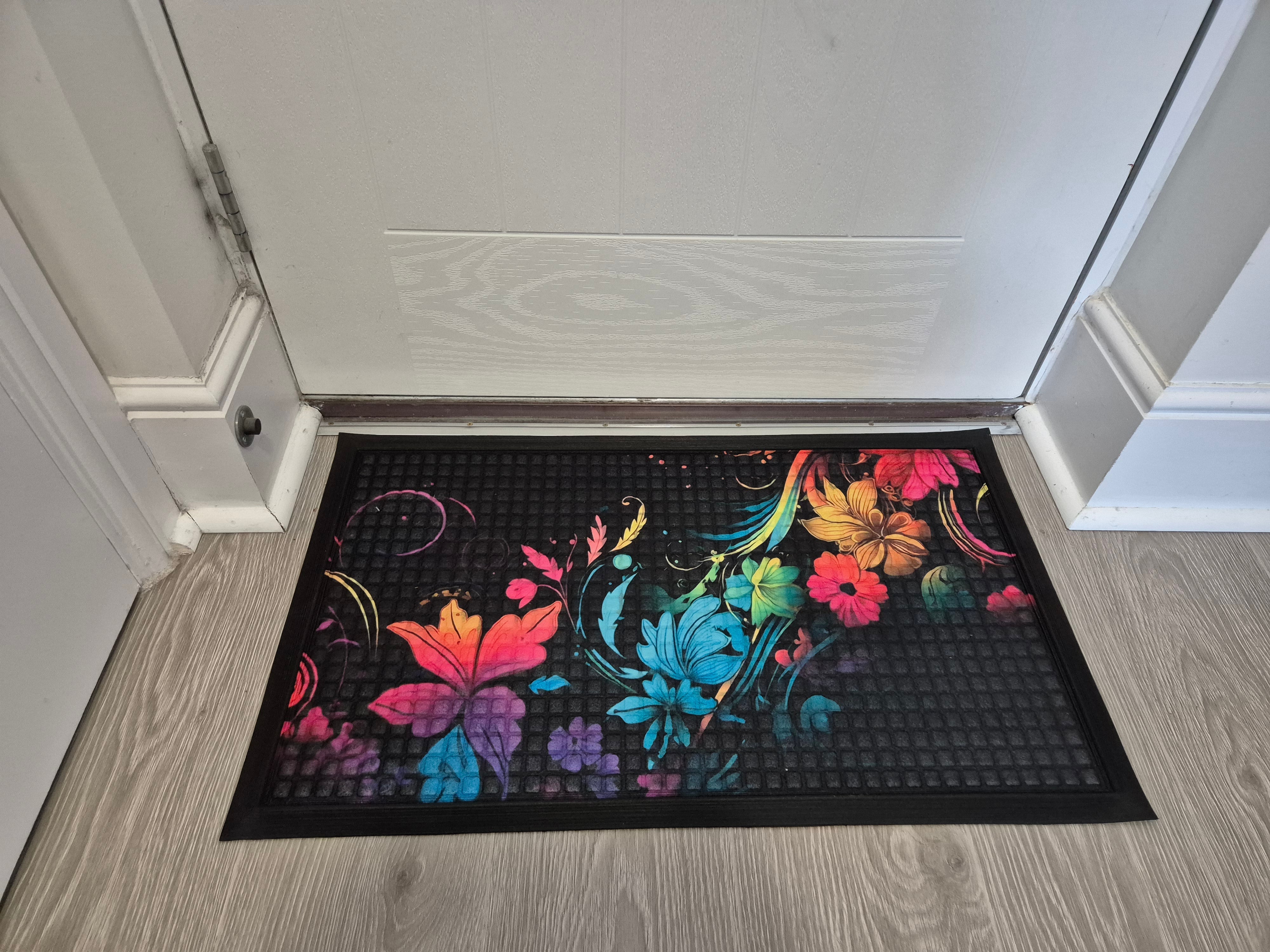 Doormat 75cm x 45cm - Fingertip Type A - Absorbent Coir Mat for Indoor/Outdoor