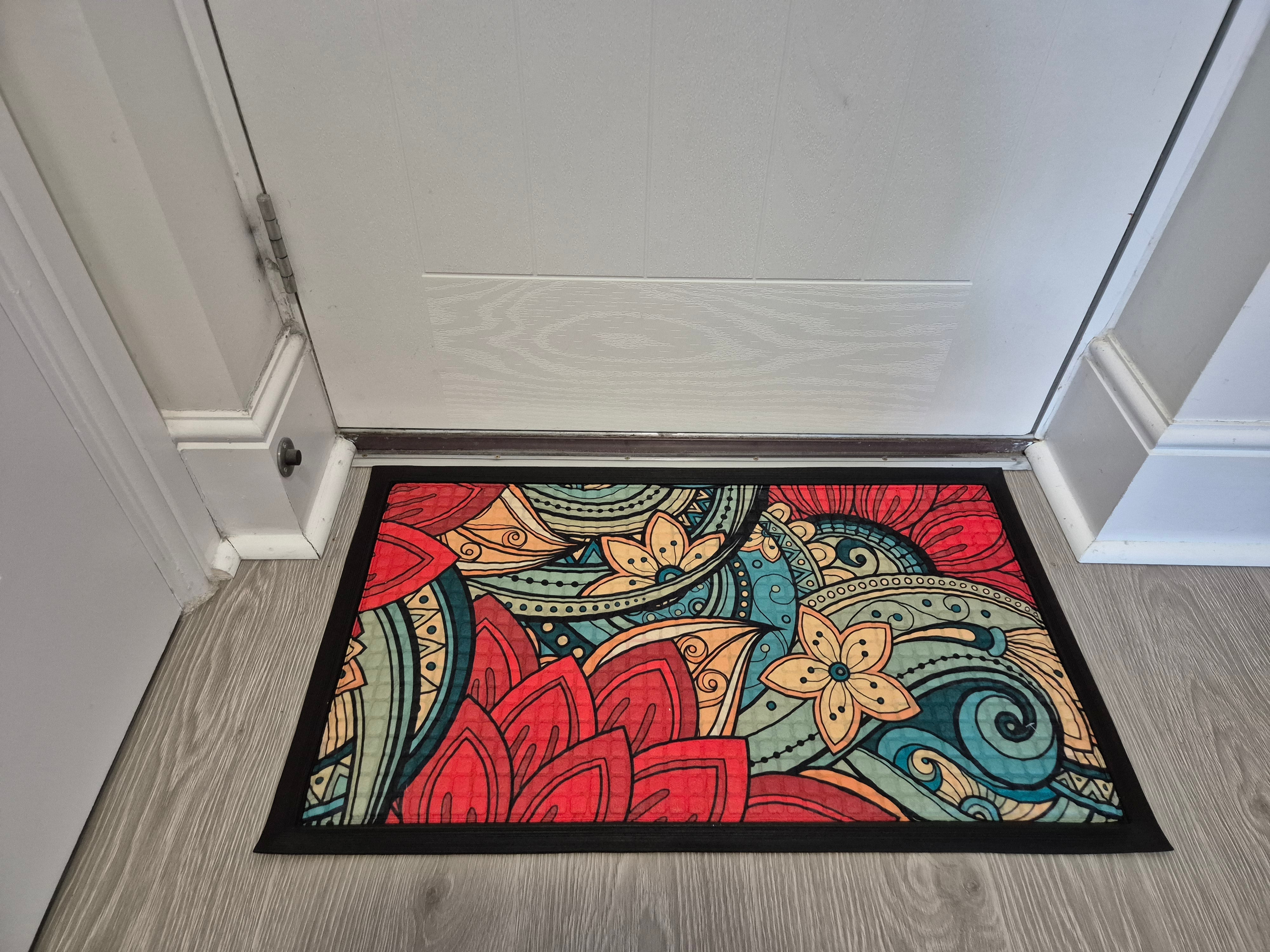 Doormat 75cm x 45cm - Fingertip Type B - Absorbent Coir Mat for Indoor/Outdoor