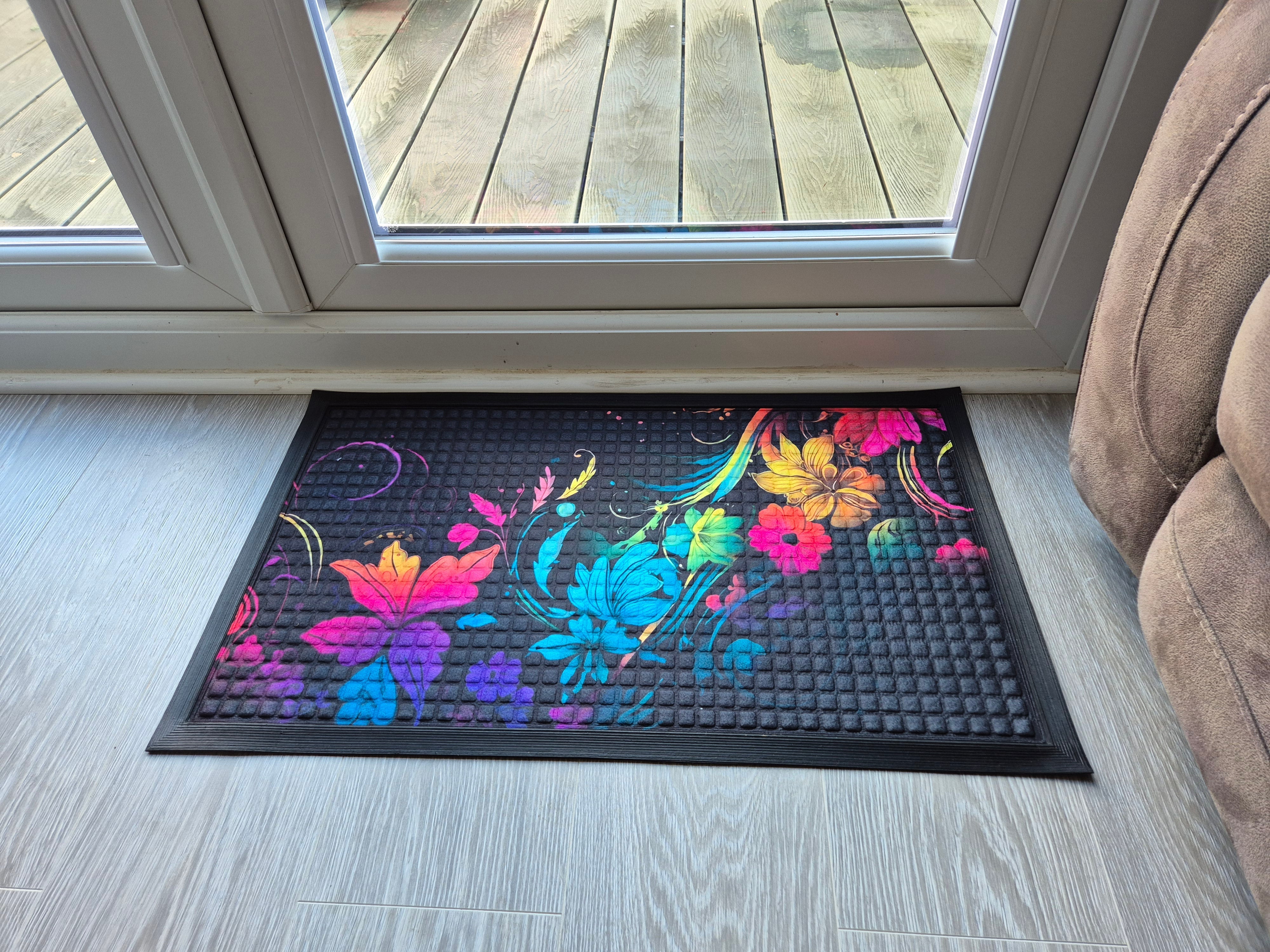 Doormat 75cm x 45cm - Fingertip Type A - Absorbent Coir Mat for Indoor/Outdoor