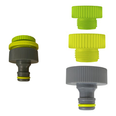 Female Tap Connector 1” – ¾” – ½” BSPF Lime