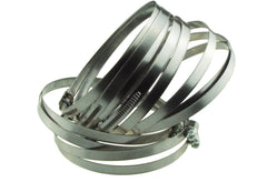 A2 Hose Clip 100mm-120mm - Adjustable 304 Stainless Steel Duct Clamps Hose Pipe Clamps Air Ducting Clamp Worm Drive Hose Clamps