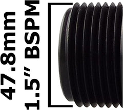 Pond Straight Connector 1.5" BSPM - 40mm