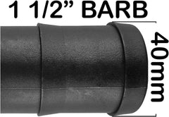 Pond Straight Connector 1.5" BSPM - 40mm