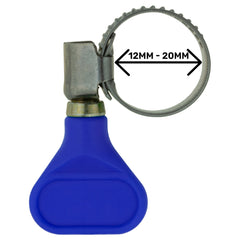 A2 Grip Hose Clip 12mm-20mm - Adjustable 304 Stainless Steel Duct Clamps Hose Pipe Clamps Air Ducting Clamp Worm Drive Hose Clamps