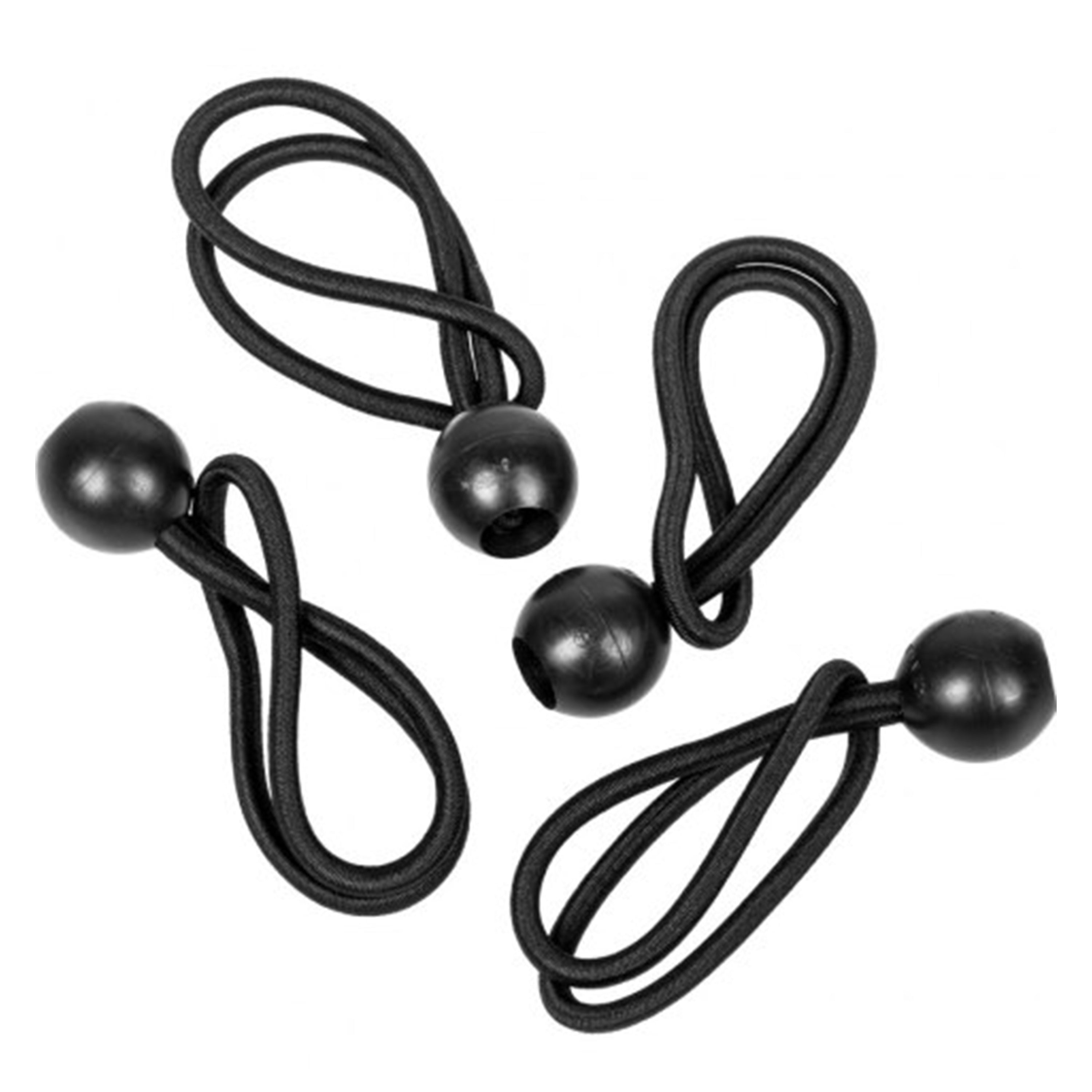 Bungee Ball 6" Black - Bungee Cords with Balls, Tarpaulin Bungee Cords, Elastic Bungee Strap - Black
