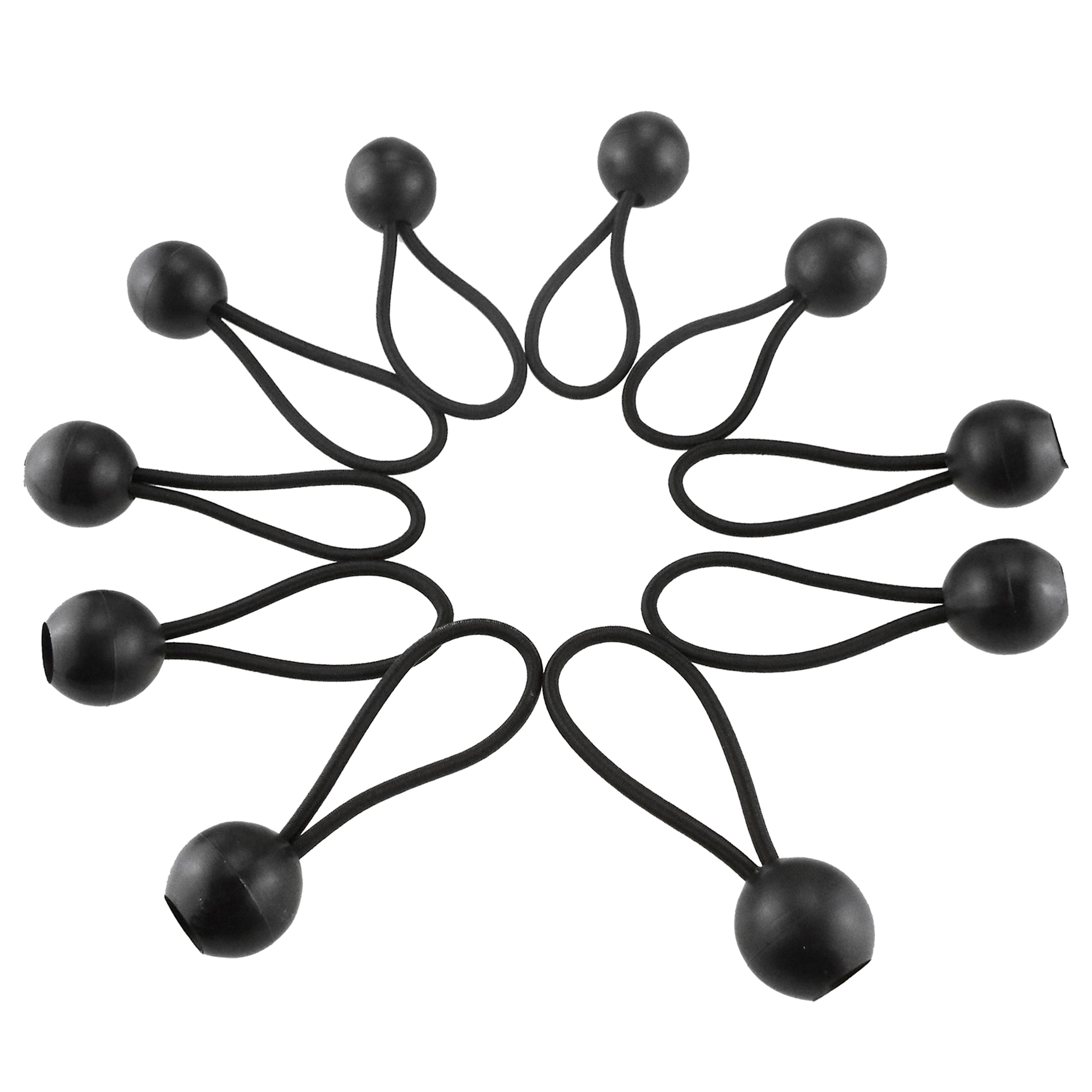 Bungee Ball Mix Black 4" 6" 10" Pack of 30