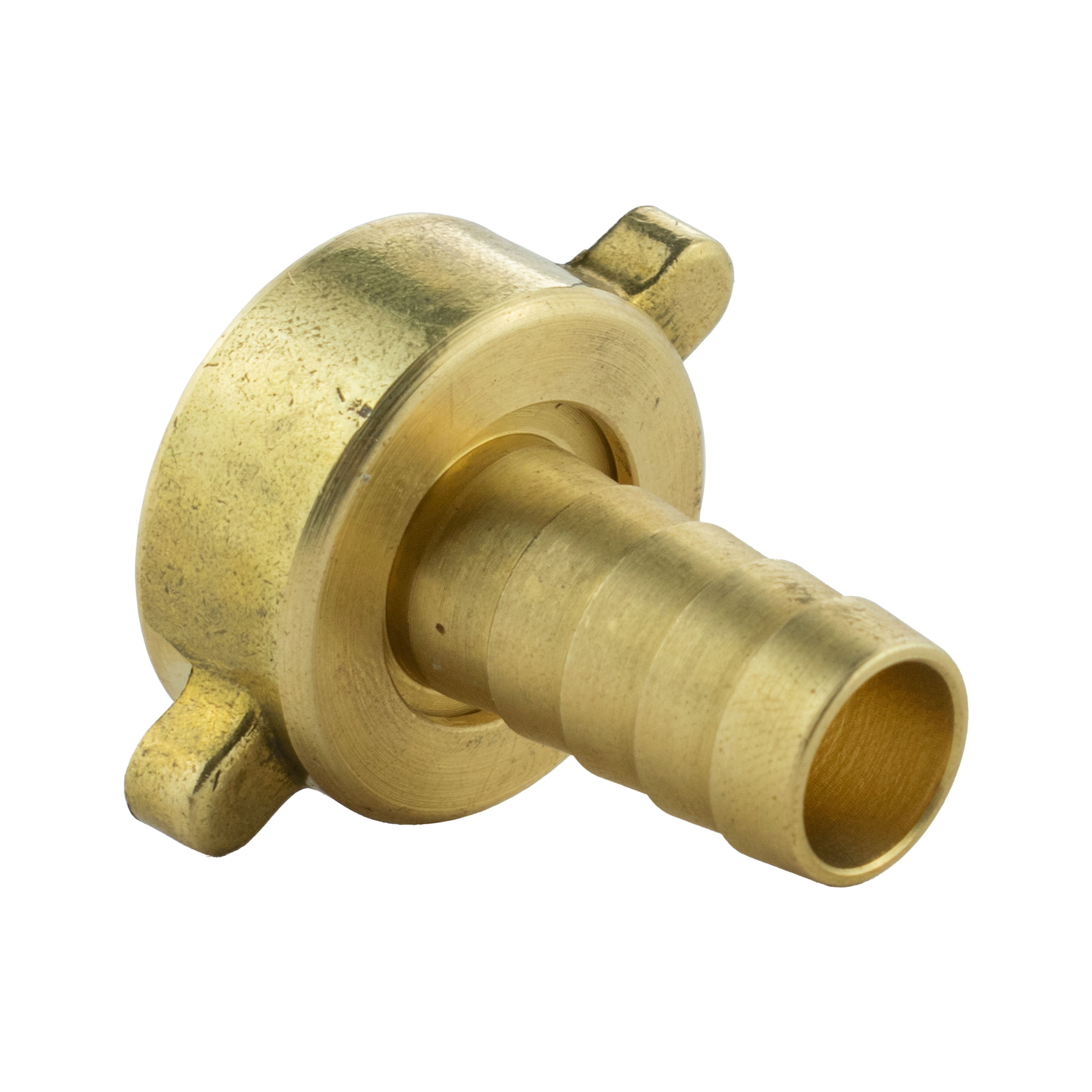 13mm Brass Barb with In-Line BSPM Valve and 19mm Brass Barb