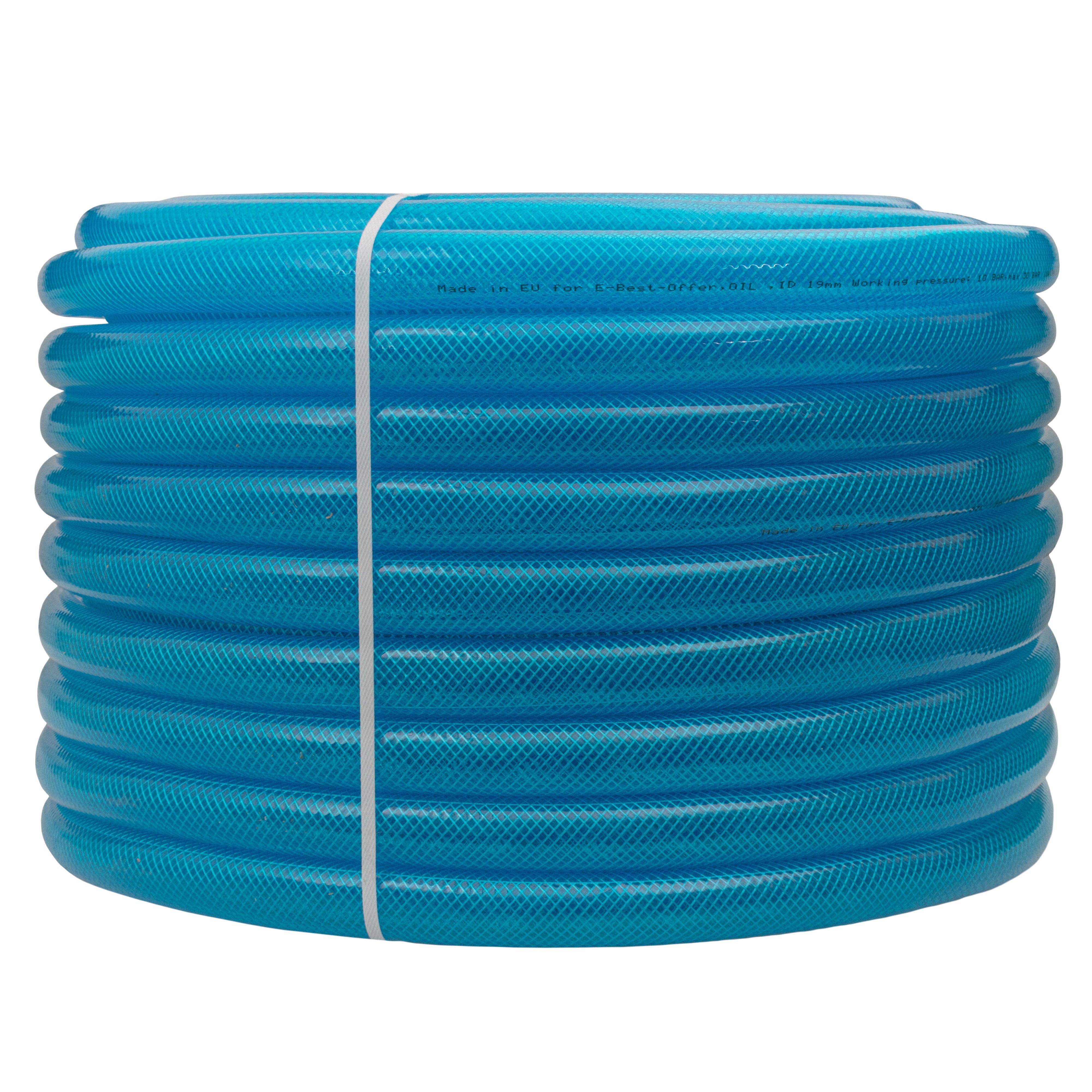 Braided Fuel Hose Blue Transparent PVC 19mm*2.1mm