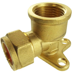 15mm Brass Wall Flange Kit with Simple Lever Tap