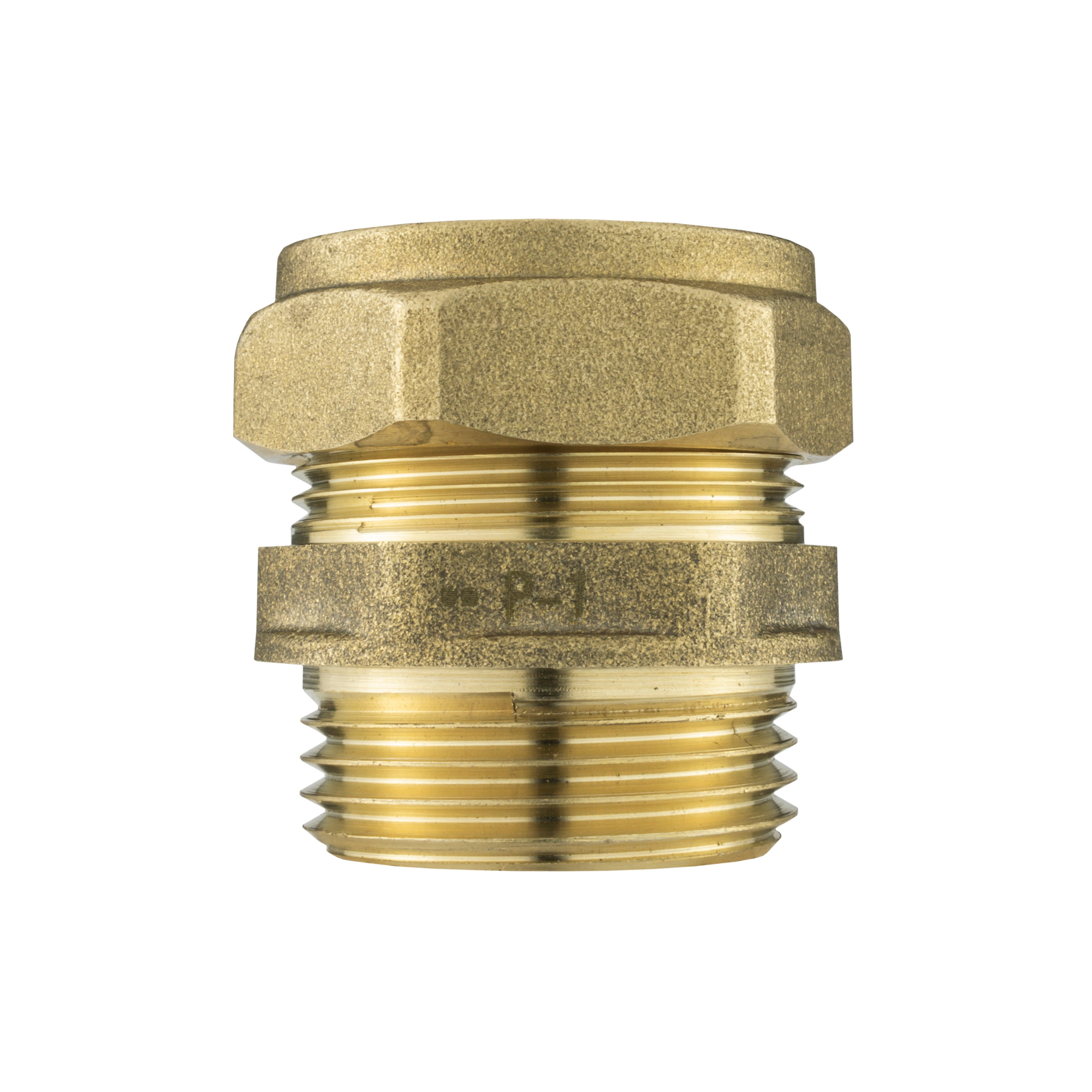 IBC 2” S60X6 Cap with Brass Compression Straight 1” BSP – 28mm
