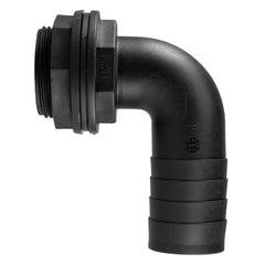 Tank Connector 90 Degree with Washer & Nut 3/4"BSPM - 3/4" Barb