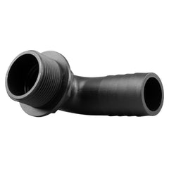 Tank Connector 90 Degree with Washer & Nut 3/4"BSPM - 3/4" Barb