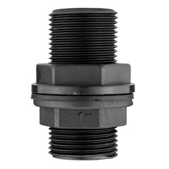 Tank Connector with Washer 1" BSPM and Drill Bit