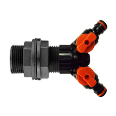 Water Butt 1” with Two Way Valved Splitter