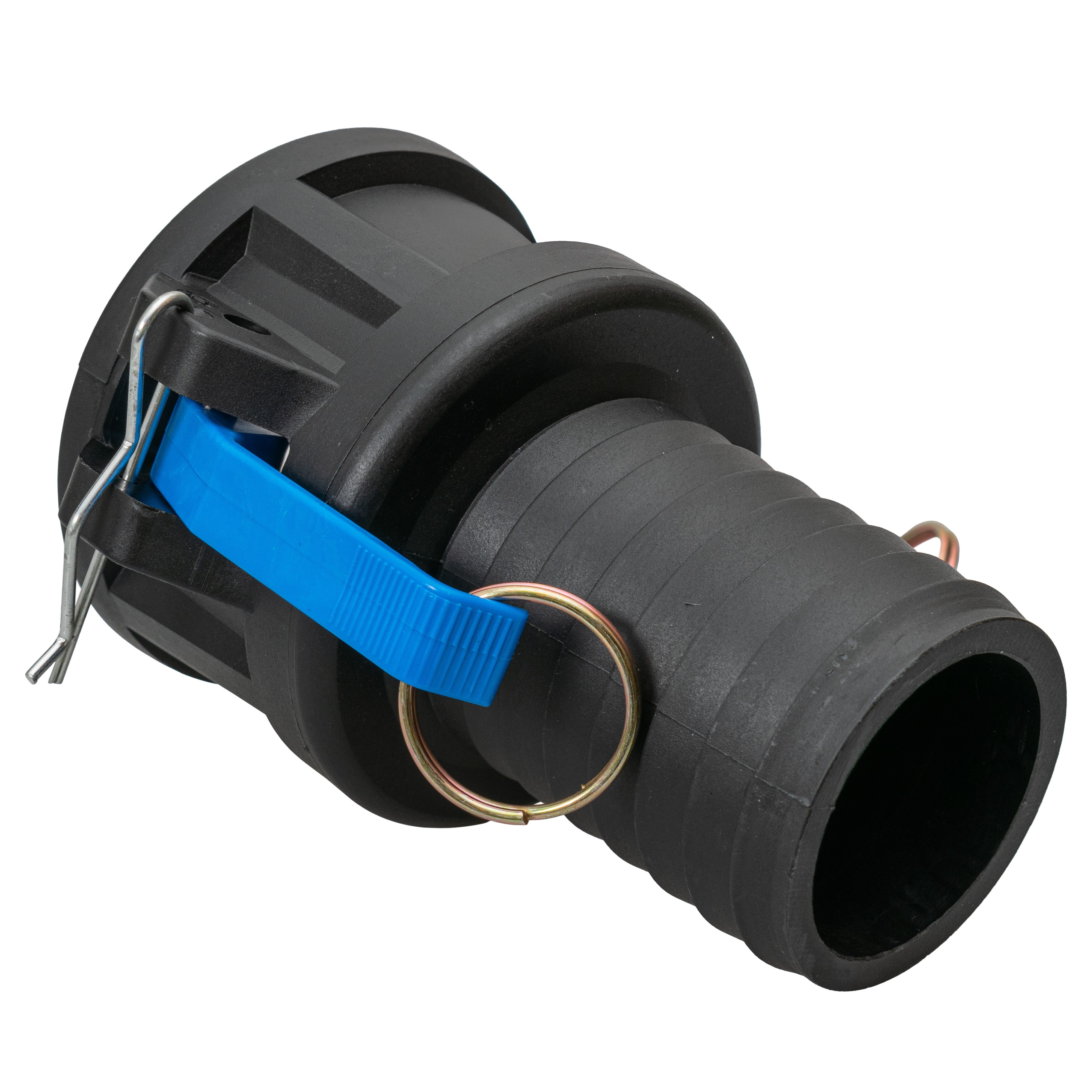 IBC 2” S60X6 Valve with IBC S60X6 - 1” Camlock Fitting and 1” Type C Camlock