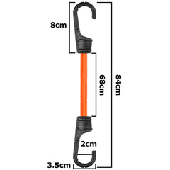 Bungee Cord Hook with PVC-coated Metal Hooks 80cm