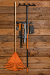 Tool Rail with Adjustable Peg Hooks and S Hanging Hooks