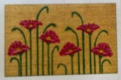 Doormat 60cm x 40cm - Poppy - Absorbent Coir Mat for Indoor/Outdoor
