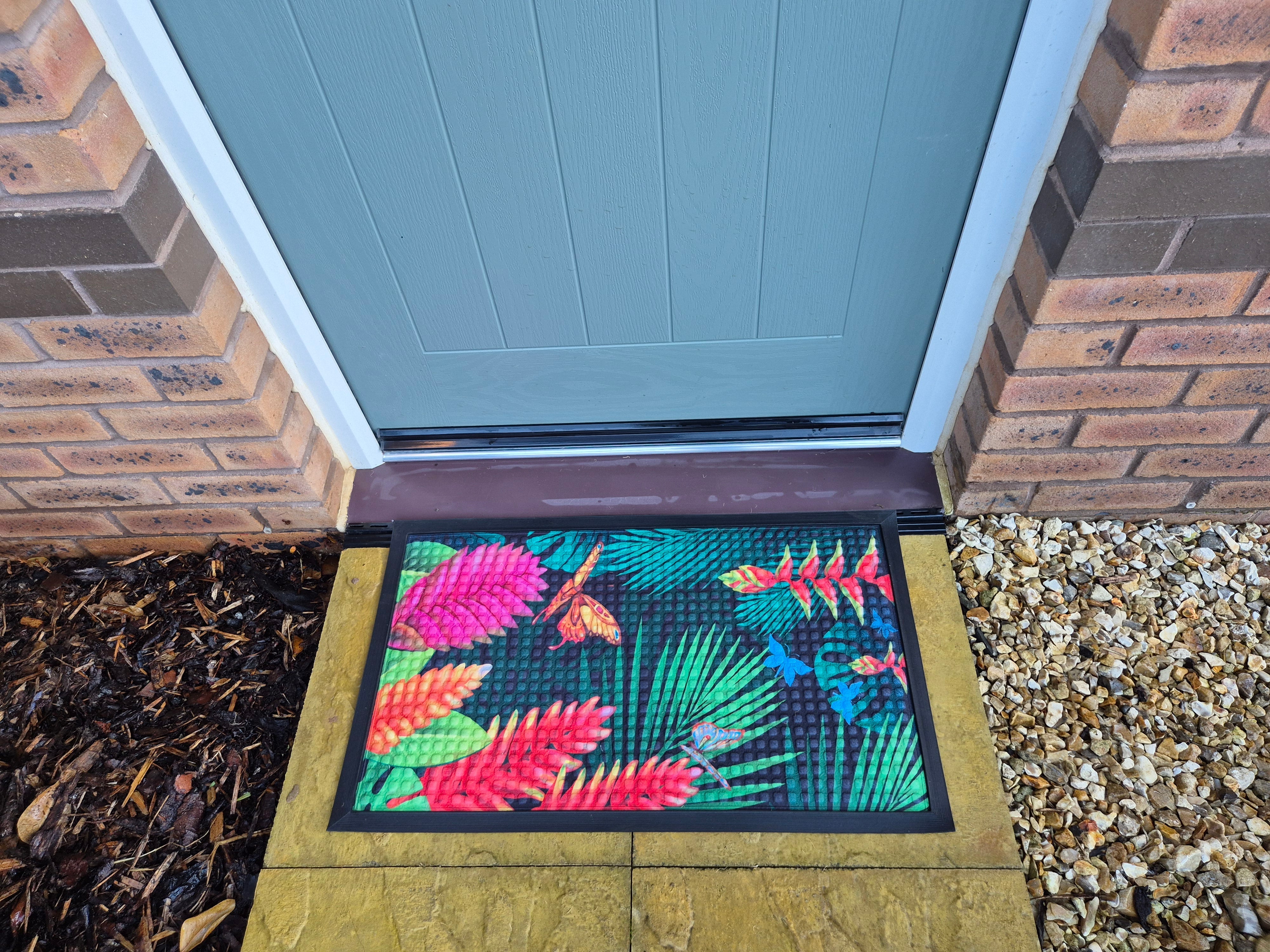 Doormat 75cm x 45cm - Fingertip Type C - Absorbent Coir Mat for Indoor/Outdoor