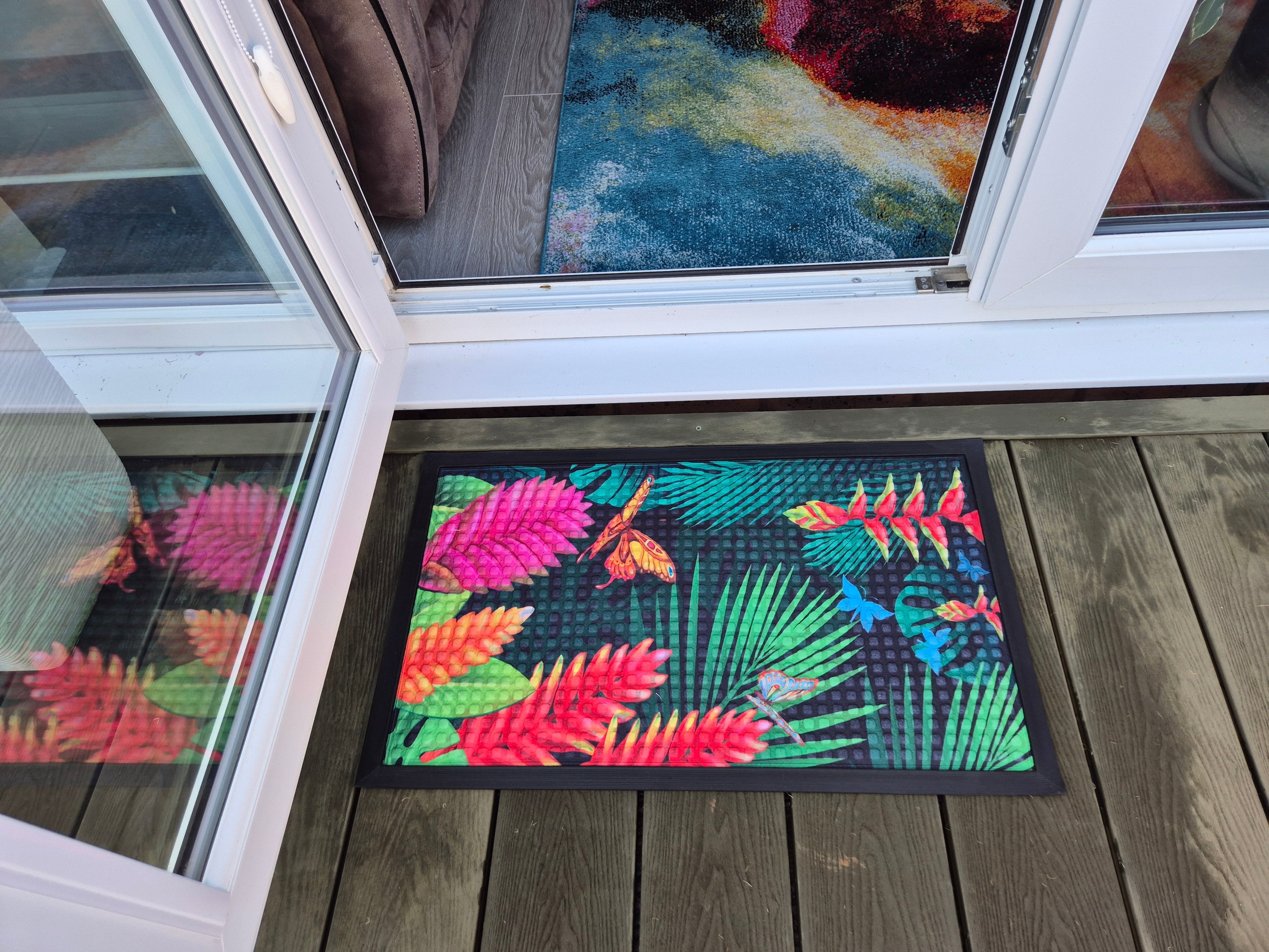 Doormat 75cm x 45cm - Fingertip Type C - Absorbent Coir Mat for Indoor/Outdoor