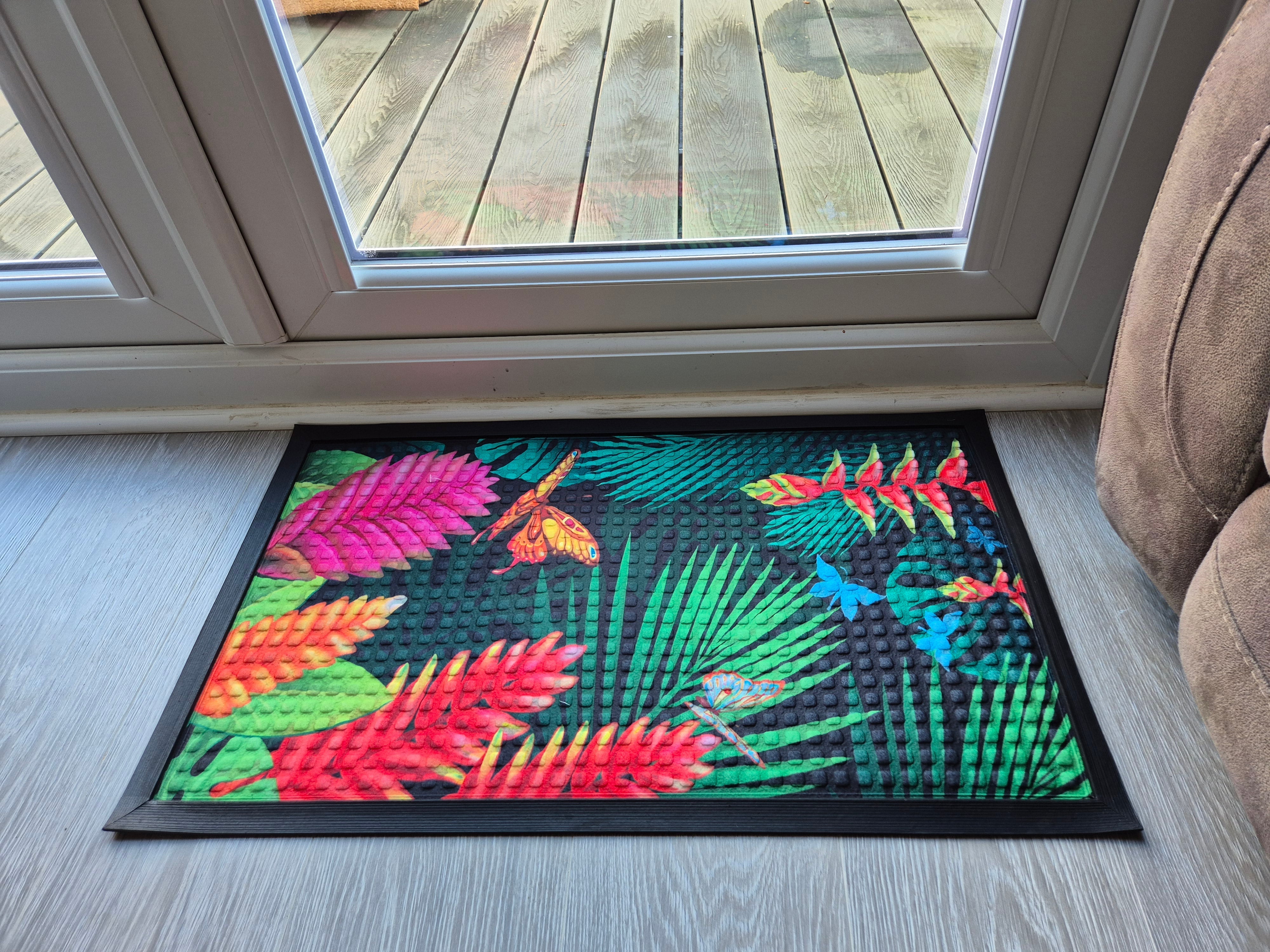 Doormat 75cm x 45cm - Fingertip Type C - Absorbent Coir Mat for Indoor/Outdoor
