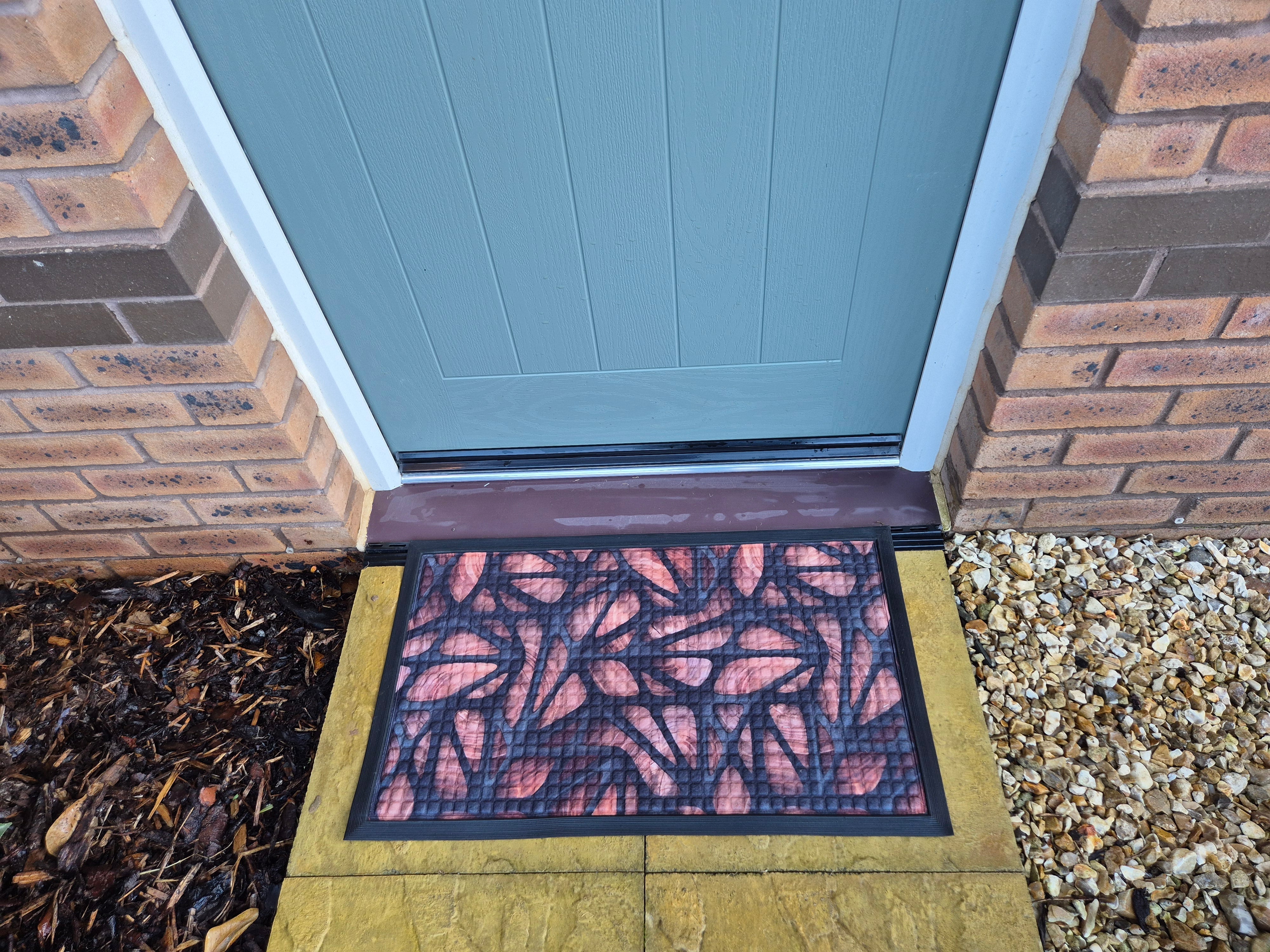 Doormat 75cm x 45cm - Fingertip Type D - Absorbent Coir Mat for Indoor/Outdoor