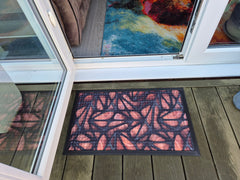 Doormat 75cm x 45cm - Fingertip Type D - Absorbent Coir Mat for Indoor/Outdoor