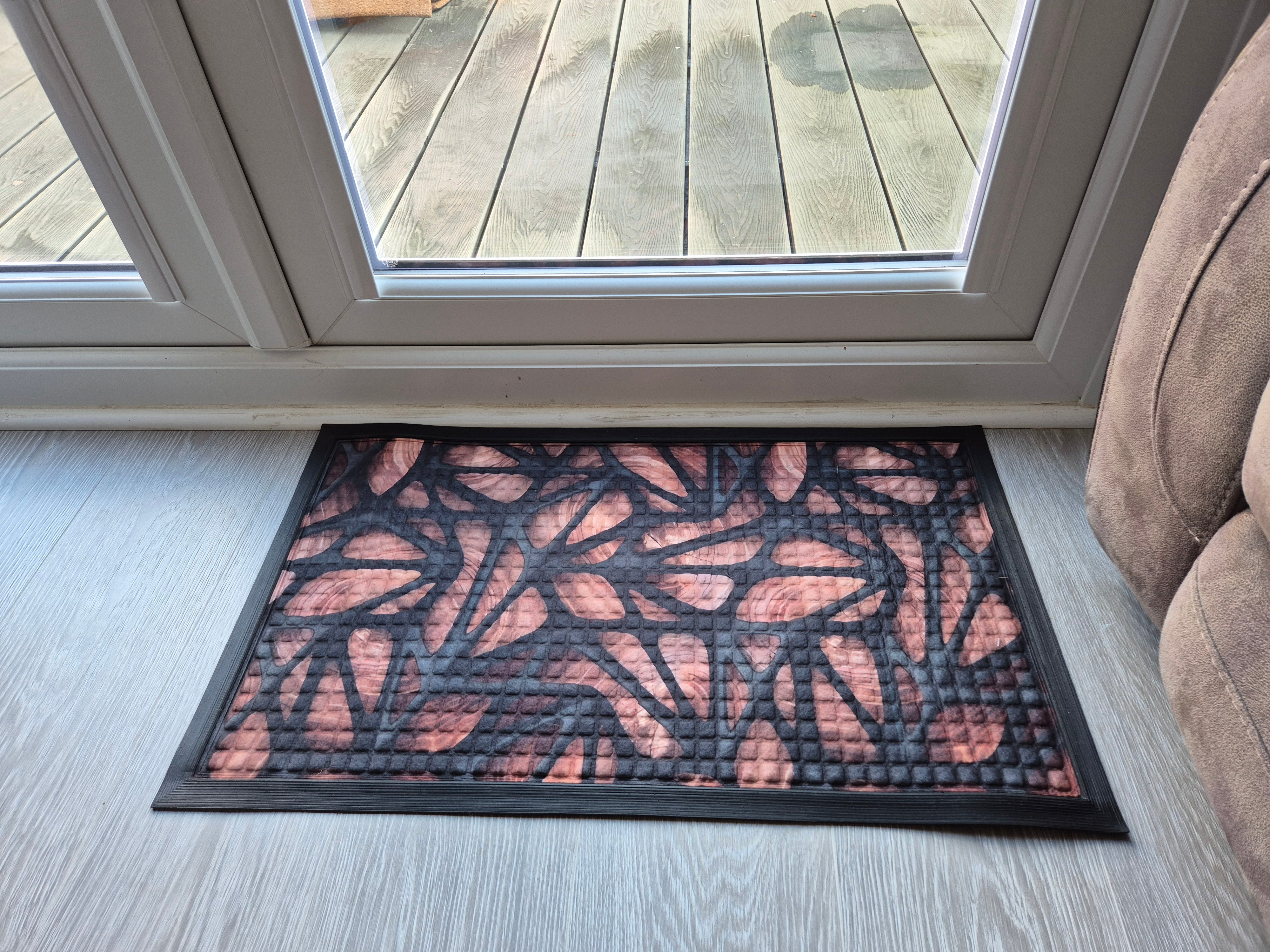 Doormat 75cm x 45cm - Fingertip Type D - Absorbent Coir Mat for Indoor/Outdoor