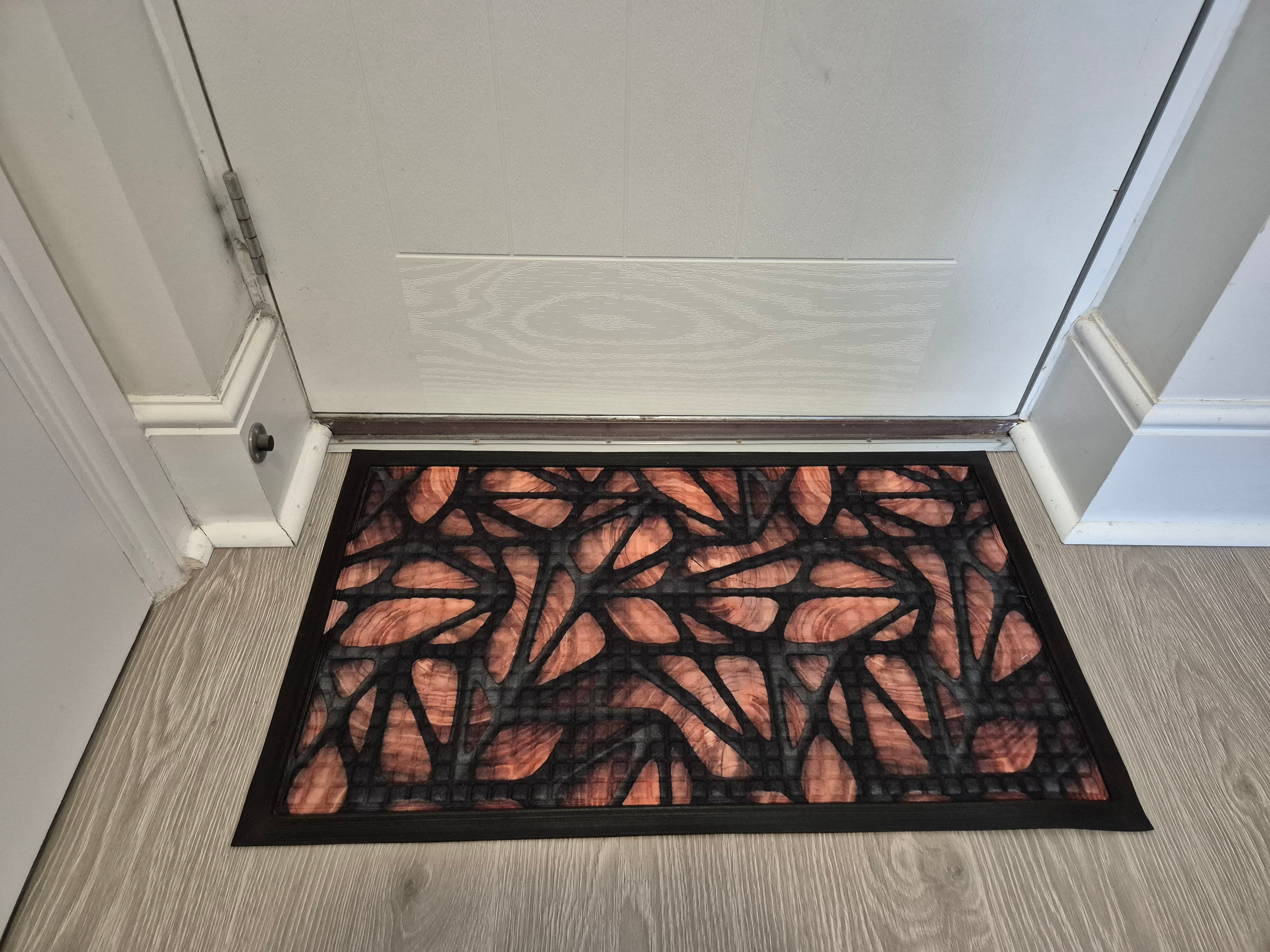 Doormat 75cm x 45cm - Fingertip Type D - Absorbent Coir Mat for Indoor/Outdoor