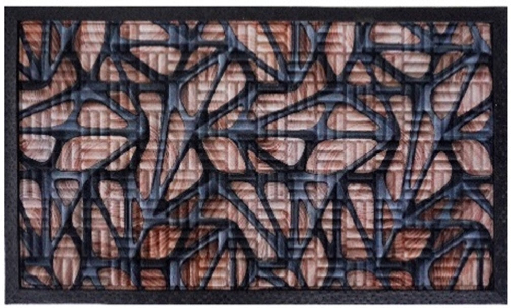 Doormat 75cm x 45cm - Fingertip Type D - Absorbent Coir Mat for Indoor/Outdoor