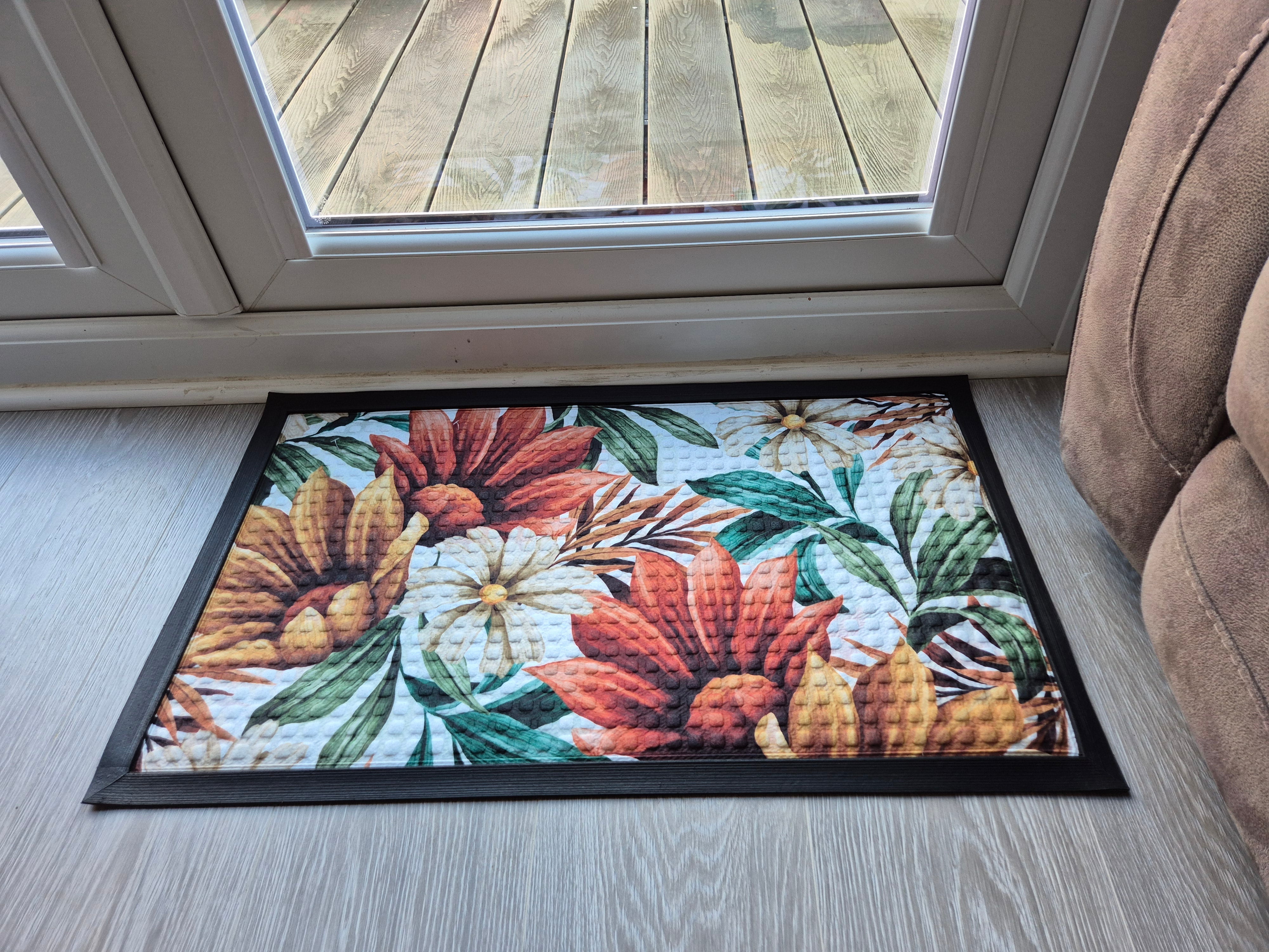 Doormat 75cm x 45cm - Fingertip Type E - Absorbent Coir Mat for Indoor/Outdoor
