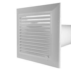 Through Wall Ventilation Kit Duo Smart DS4178 Vent with White External Vent