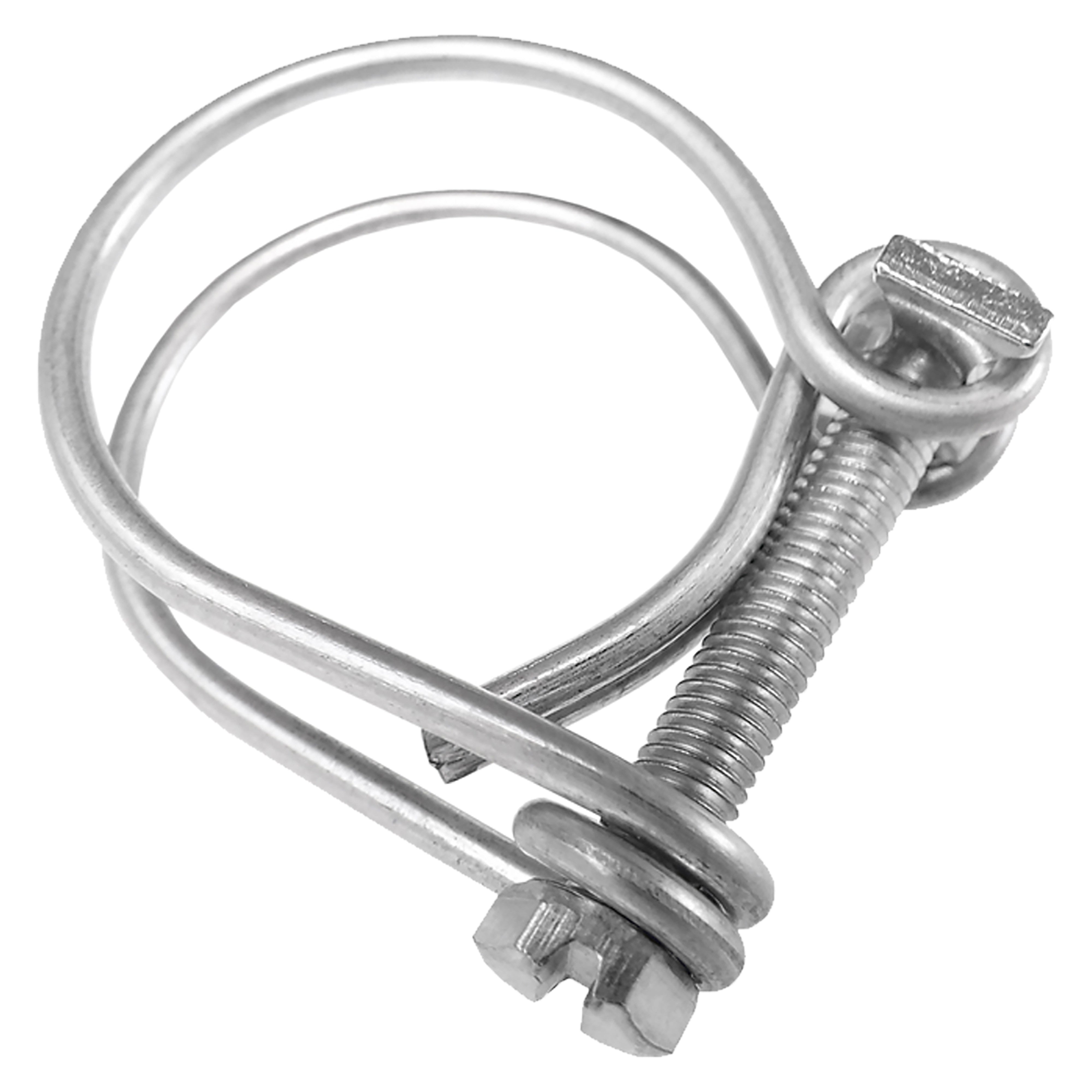 Double Wire Hose Clamp Galvanised 75mm-80mm