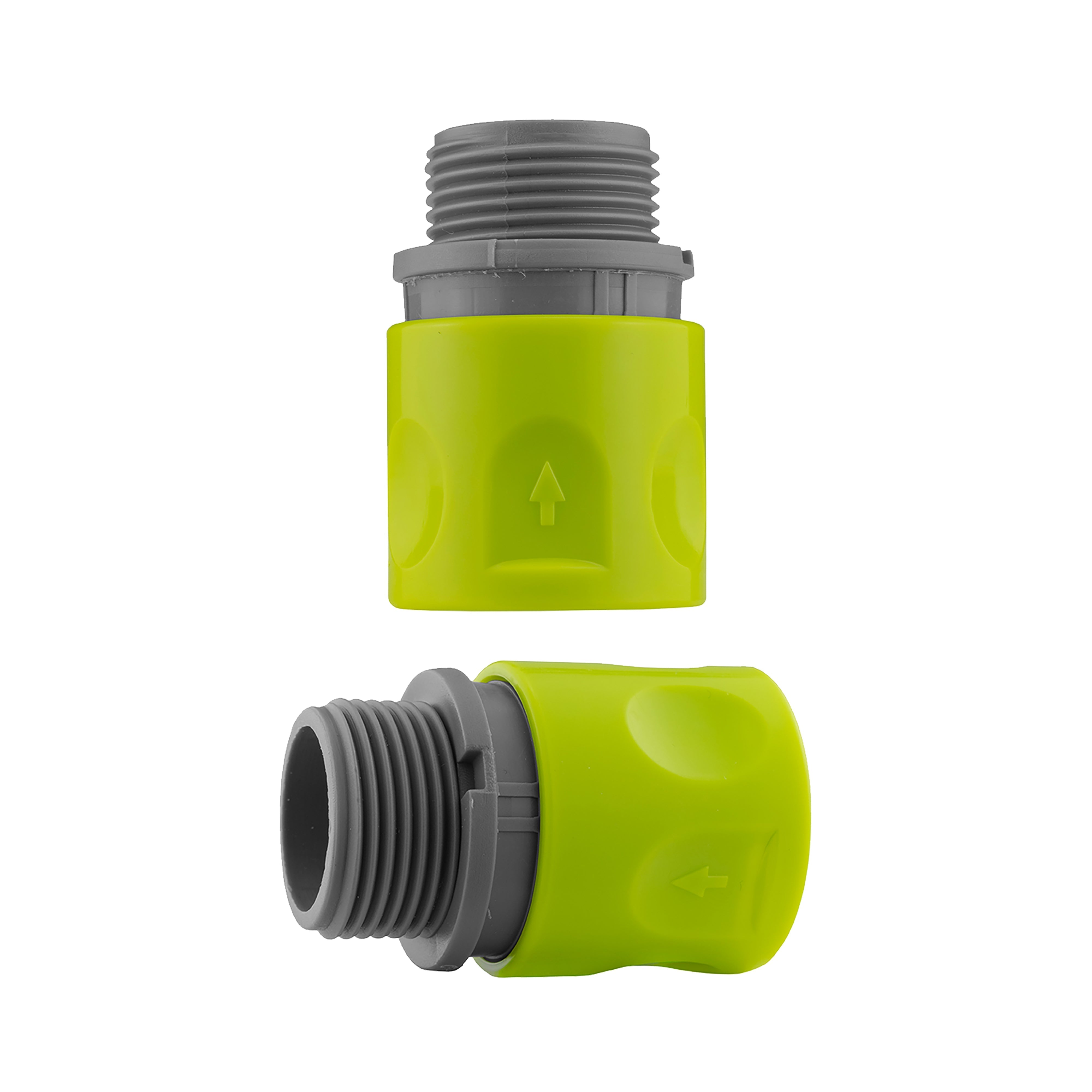 Hose Connector Lime with In-Line BSPF Valve and Geka Type Connector