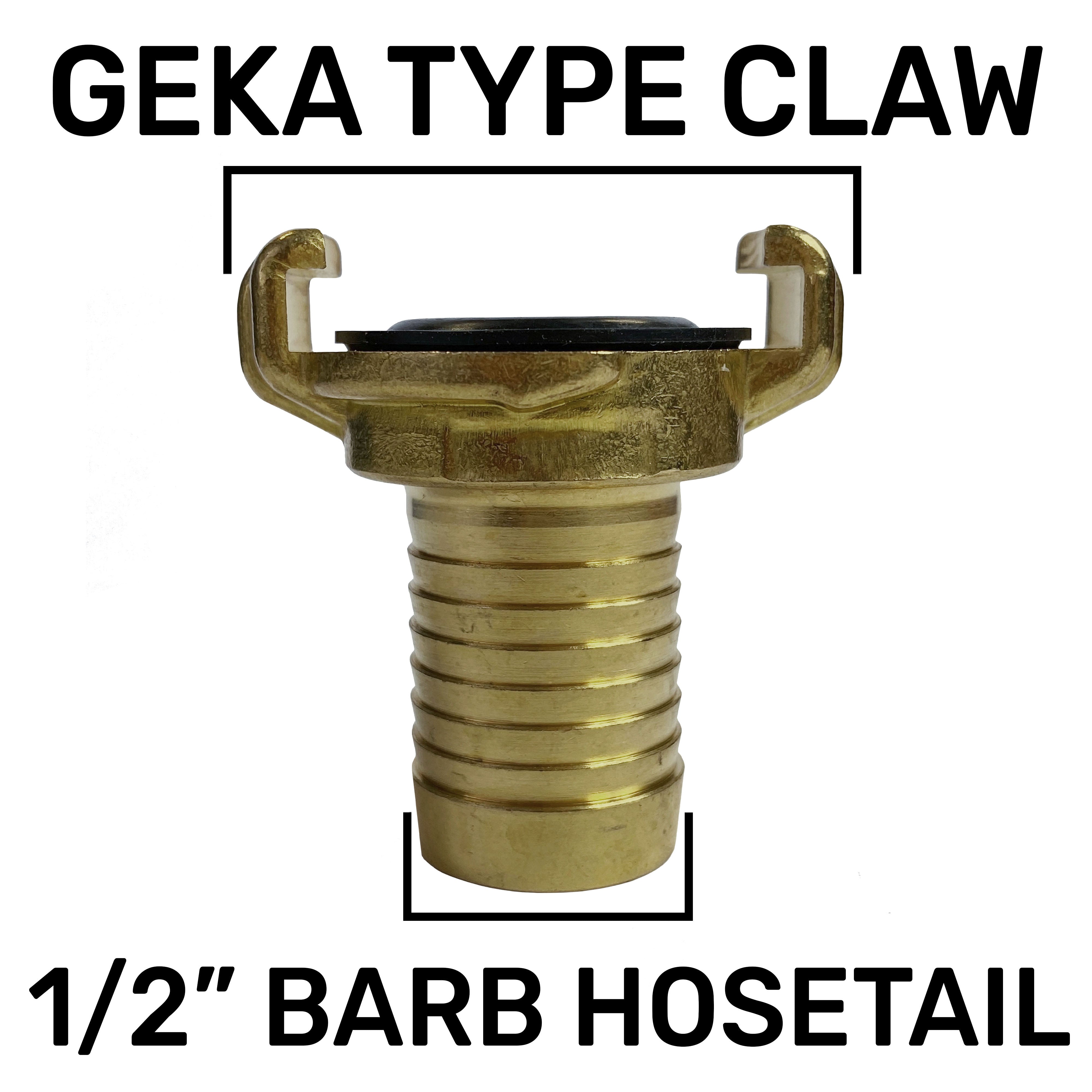 IBC 2” S60X6 Cap with Geka Type Fittings 13mm Barb