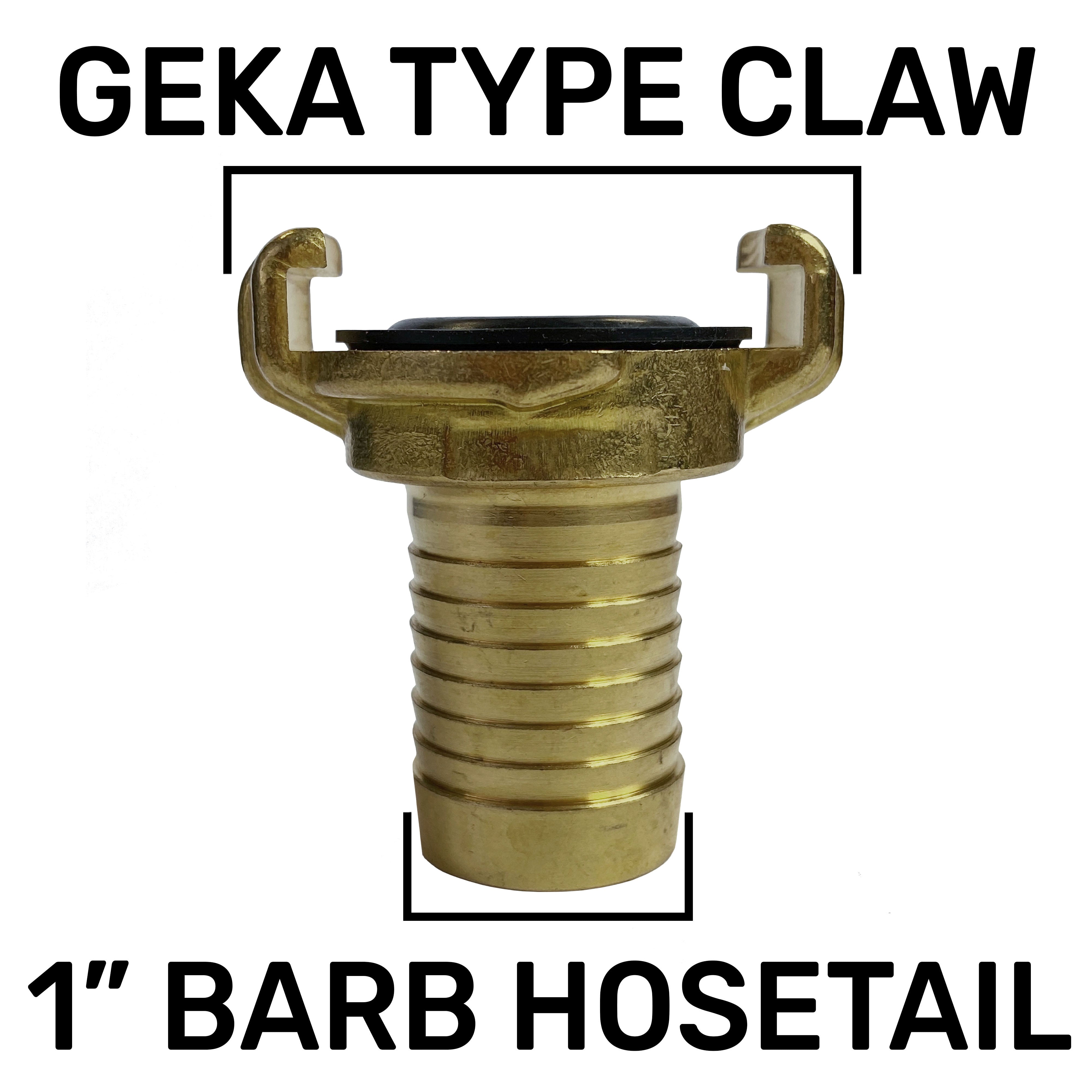 IBC 2” S60X6 Cap with Geka Type Fittings 25mm Barb