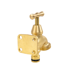Brass Bib Tap with Quick Connect Inlet, ¾” BSP Thread Outlet