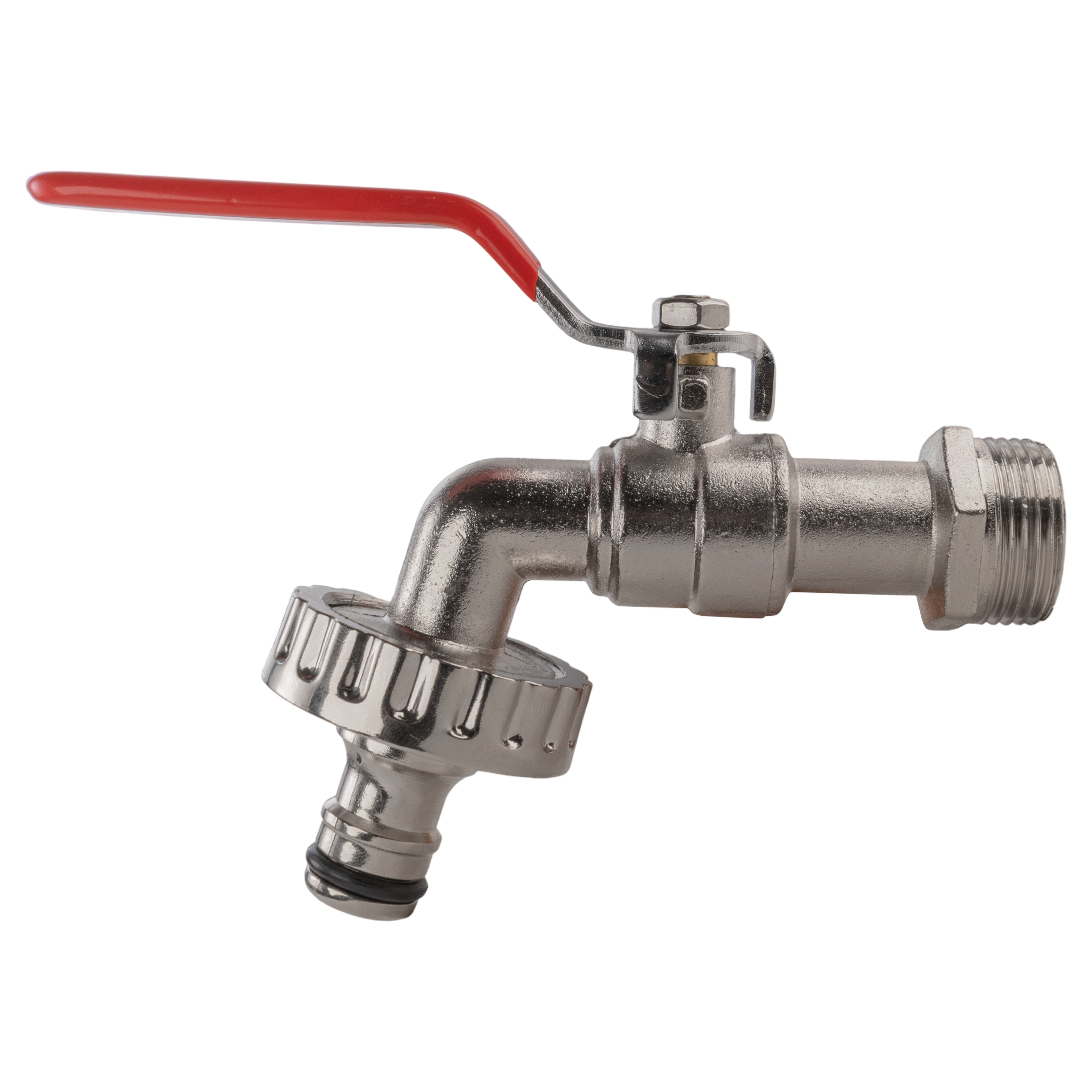Wall Flange Kit 25mm MDPE + Quick Connect Lever Tap