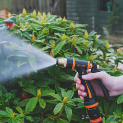 Adjustable Garden Hose Sprayer (Black/Orange Zebra)
