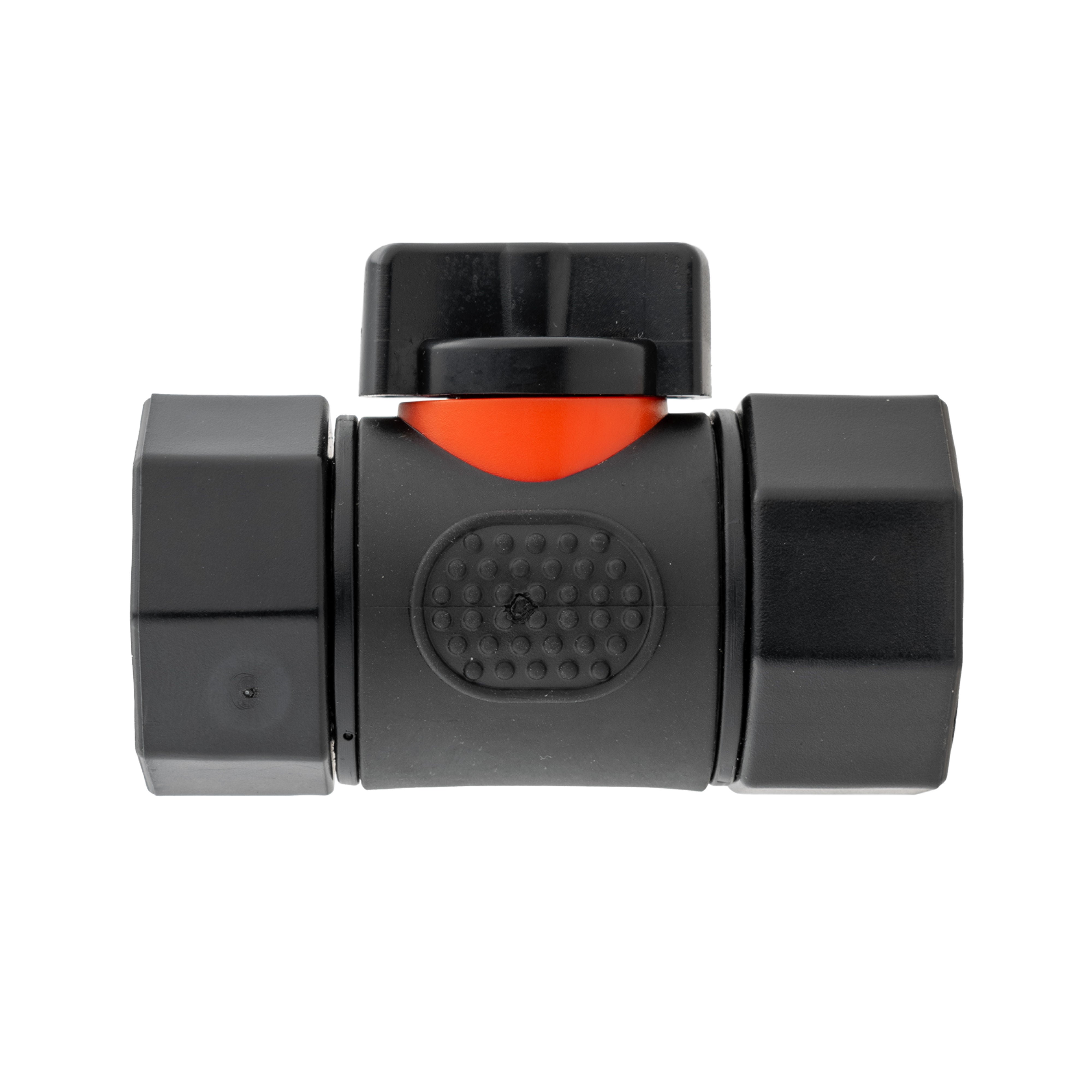 20mm MDPE Straight with In-Line BSPF Threaded Valve