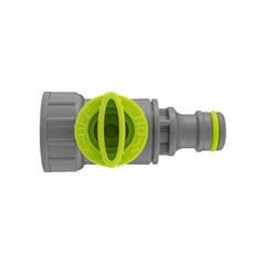Tap Adapter with Valve ¾” BSPF – Snap-On Connector, Lime