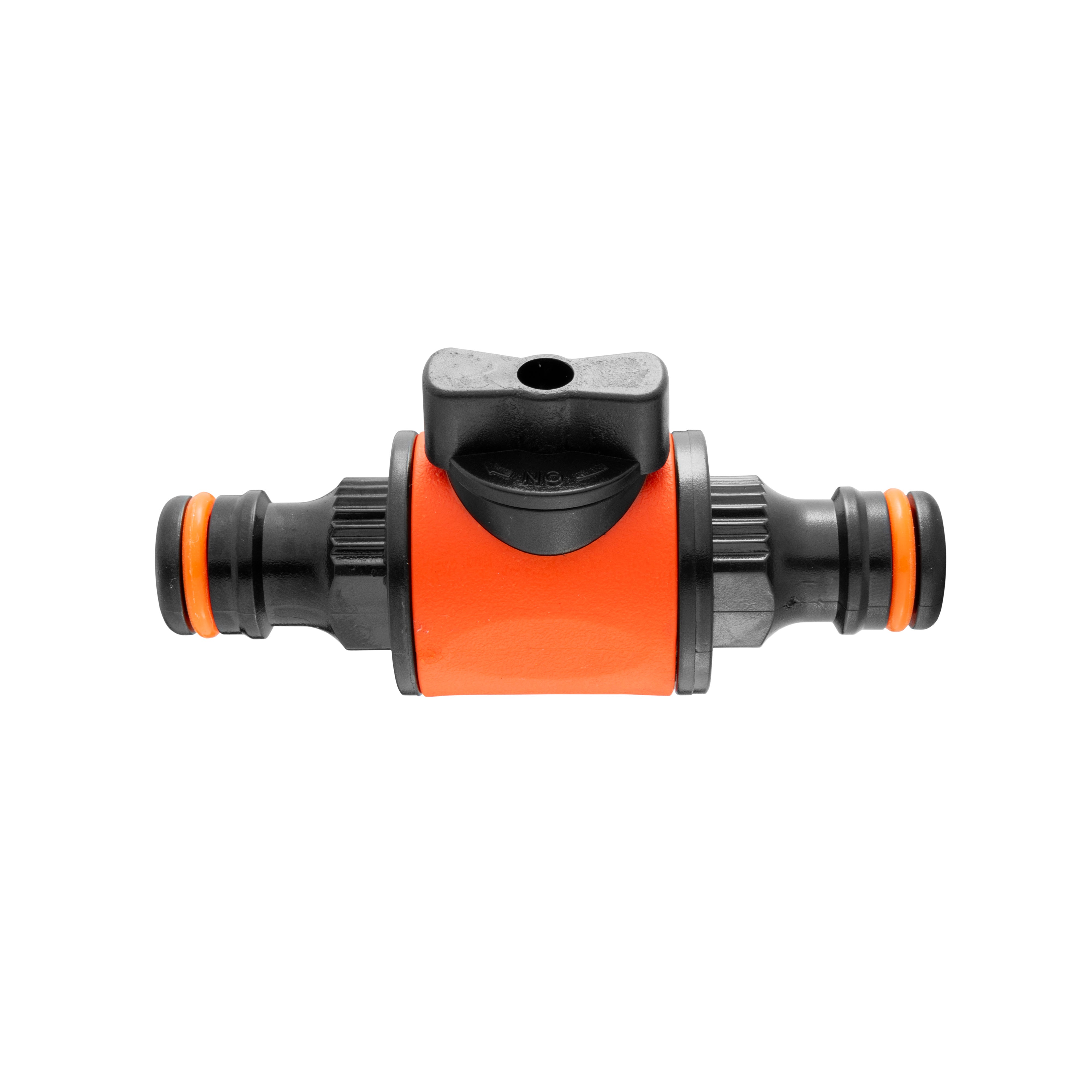 Cost Wise Snap On Male-Male In Line Valve Black/Orange