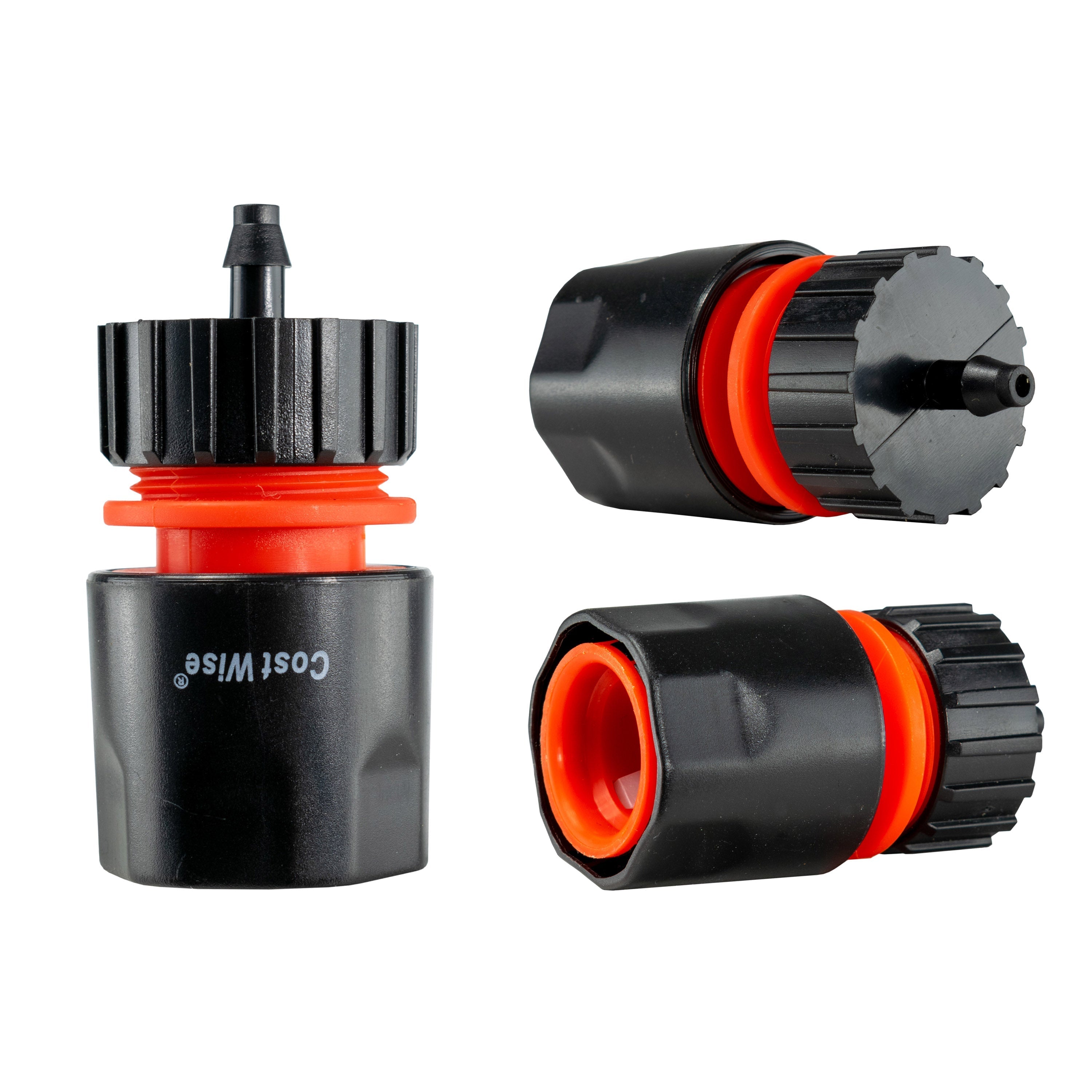 Water Butt Connector 3/4" BSP with BSPF-Quick Connect Valve & Hose Connector 4mm Barb